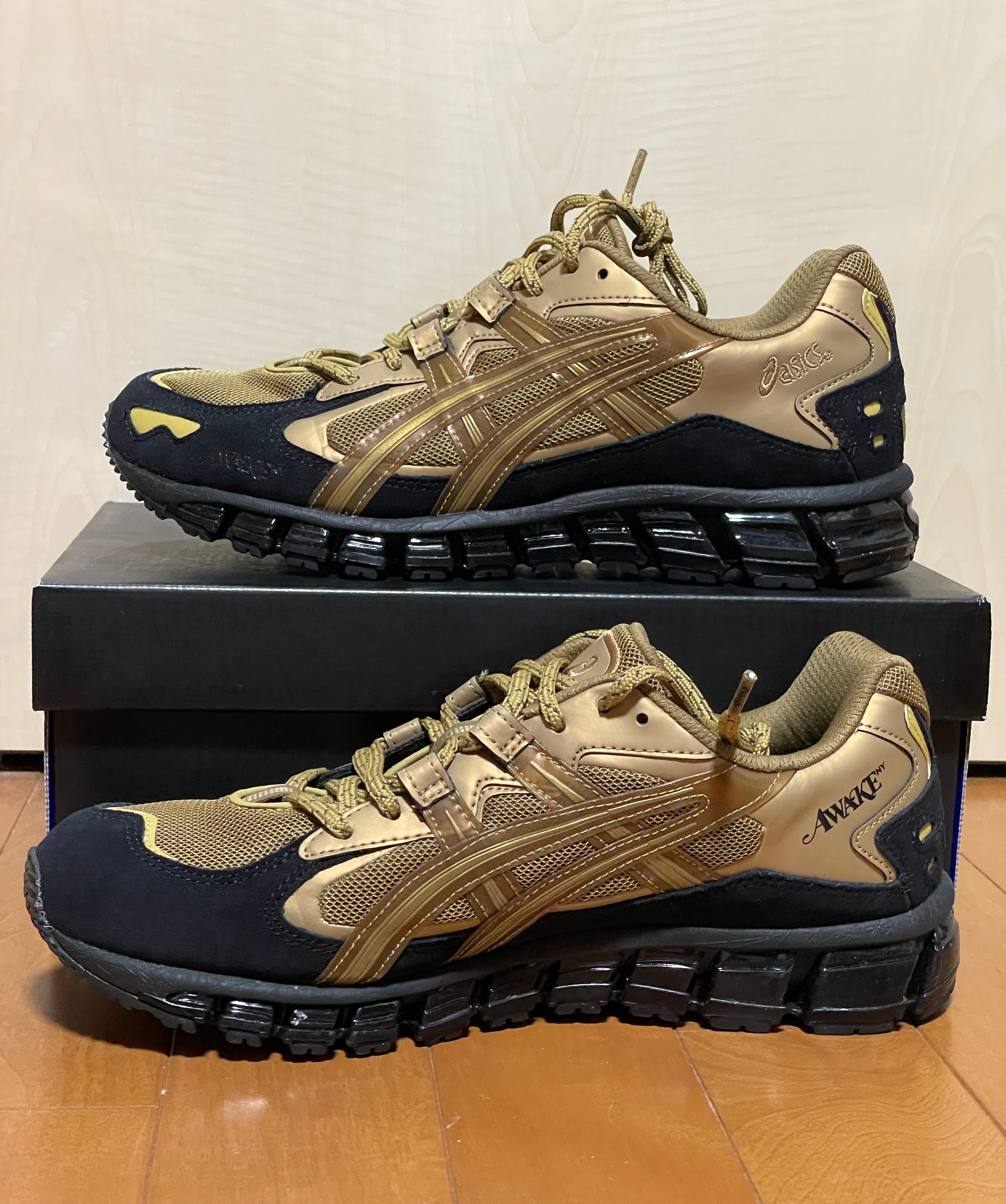 AWAKE NY × ASICS GEL-KAYANO 5 360 "GOLD/BLACK"