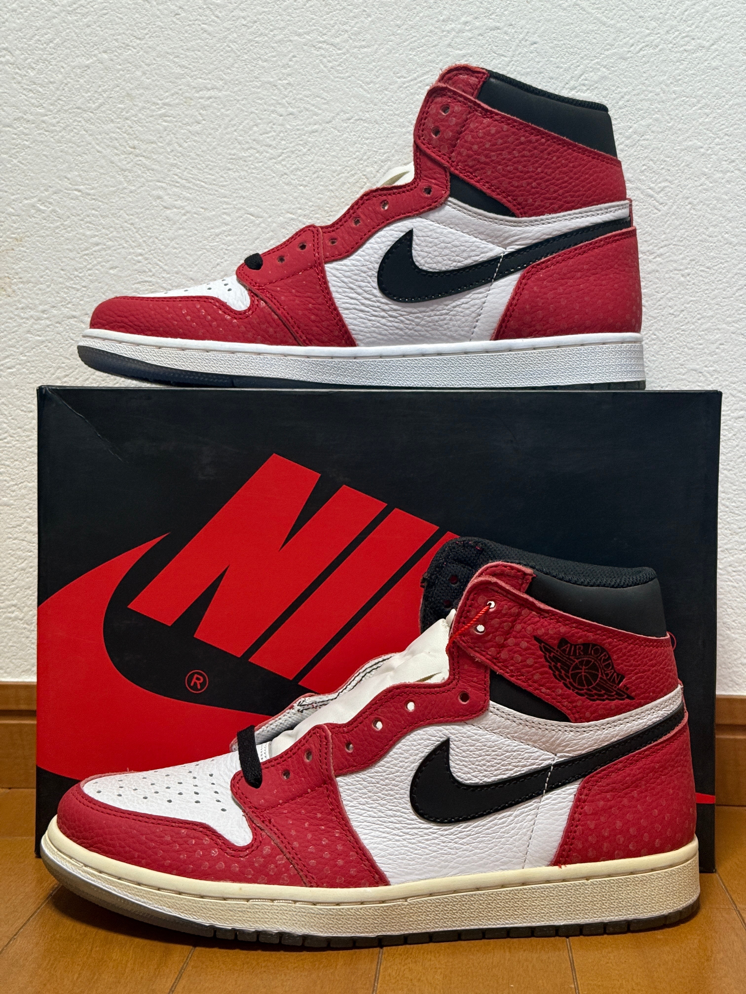 Spiderman × Nike Air Jordan 1 Origin Story "Gym Red/White/Photo Blue/Black"