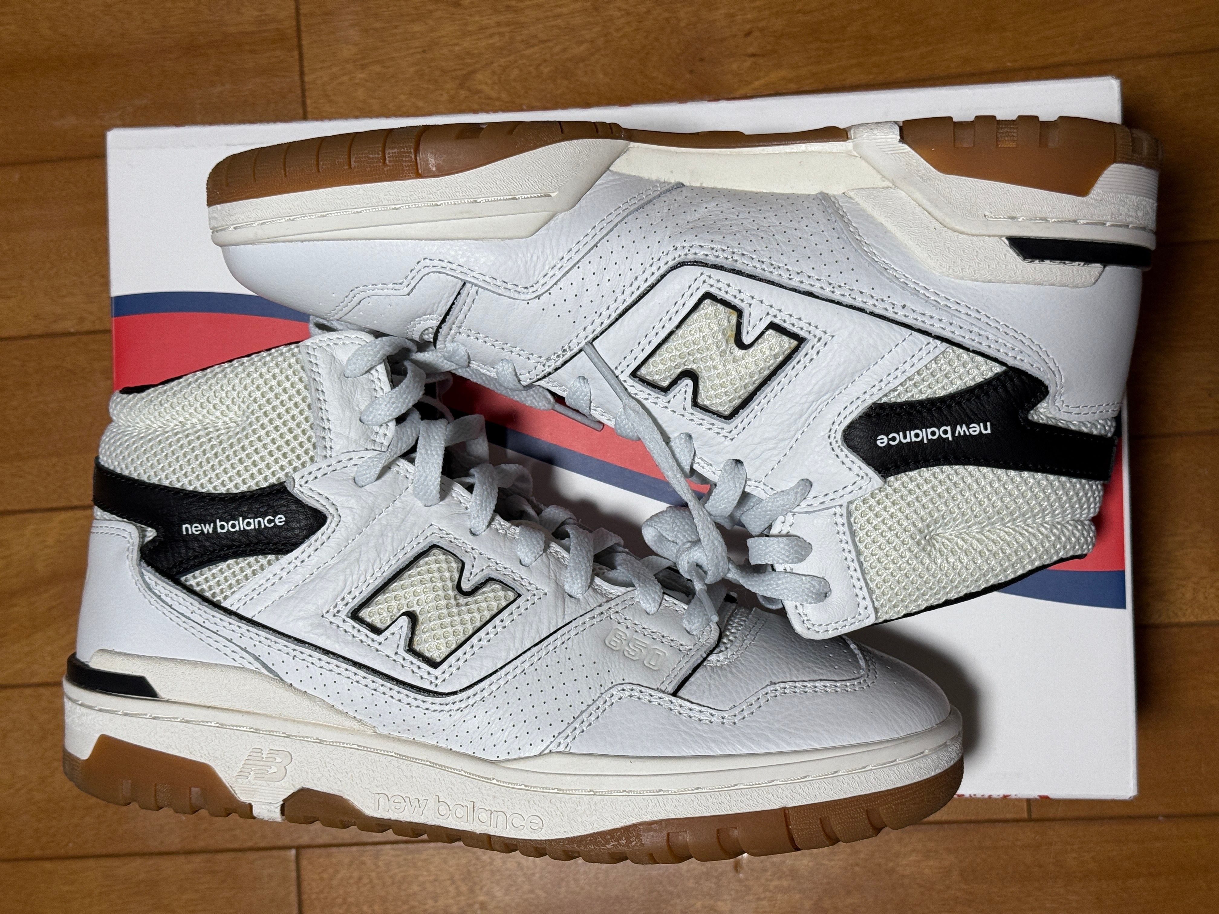 エメレオンドレ × ニューバランス 650 "ホワイト/ブラック"