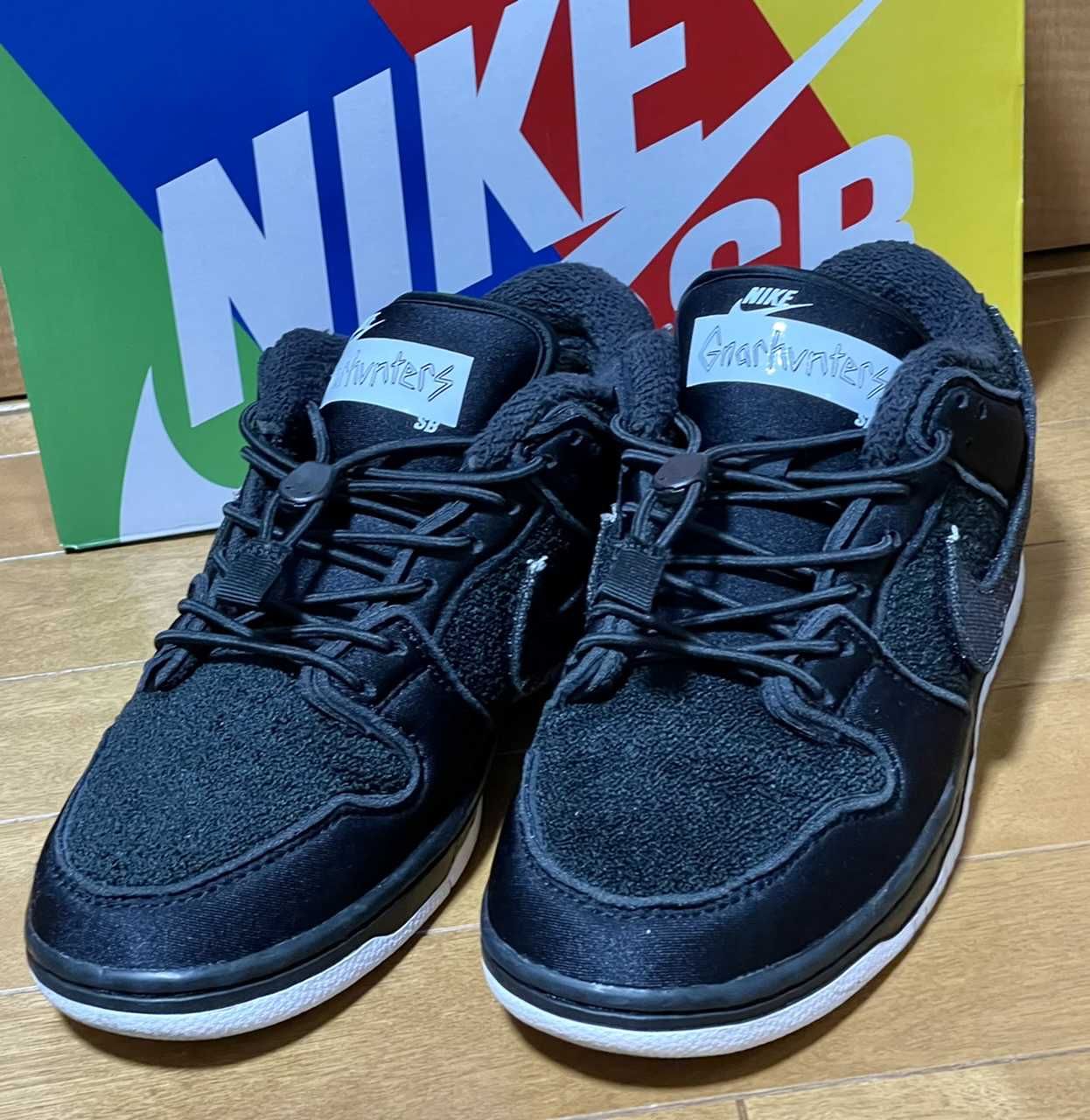 Gnarhunters × Nike SB Dunk Low "Black/White"