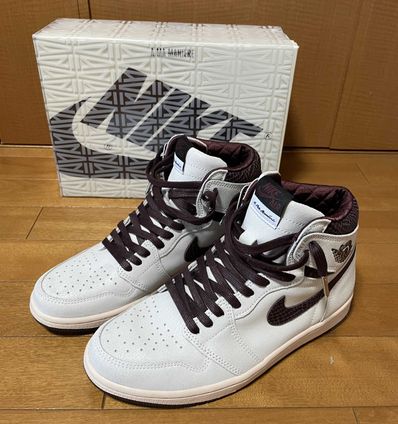 A Ma Maniere × Nike Air Jordan 1 Retro High OG "Sail and Burgundy"
