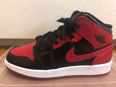 Nike GS Air Jordan 1 Mid "Bred"