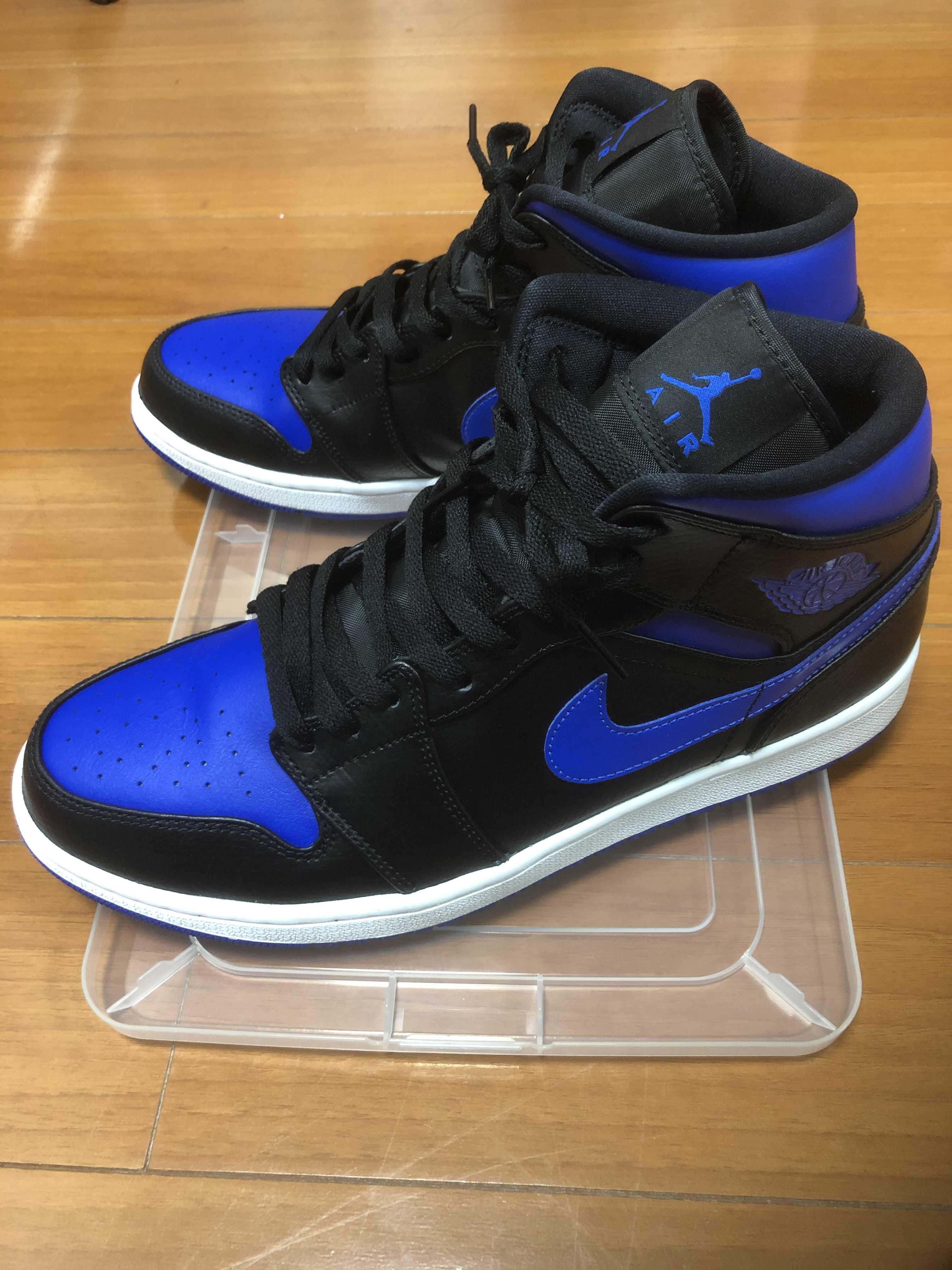 NIKE AIR JORDAN 1 MID "BLACK/BLUE"