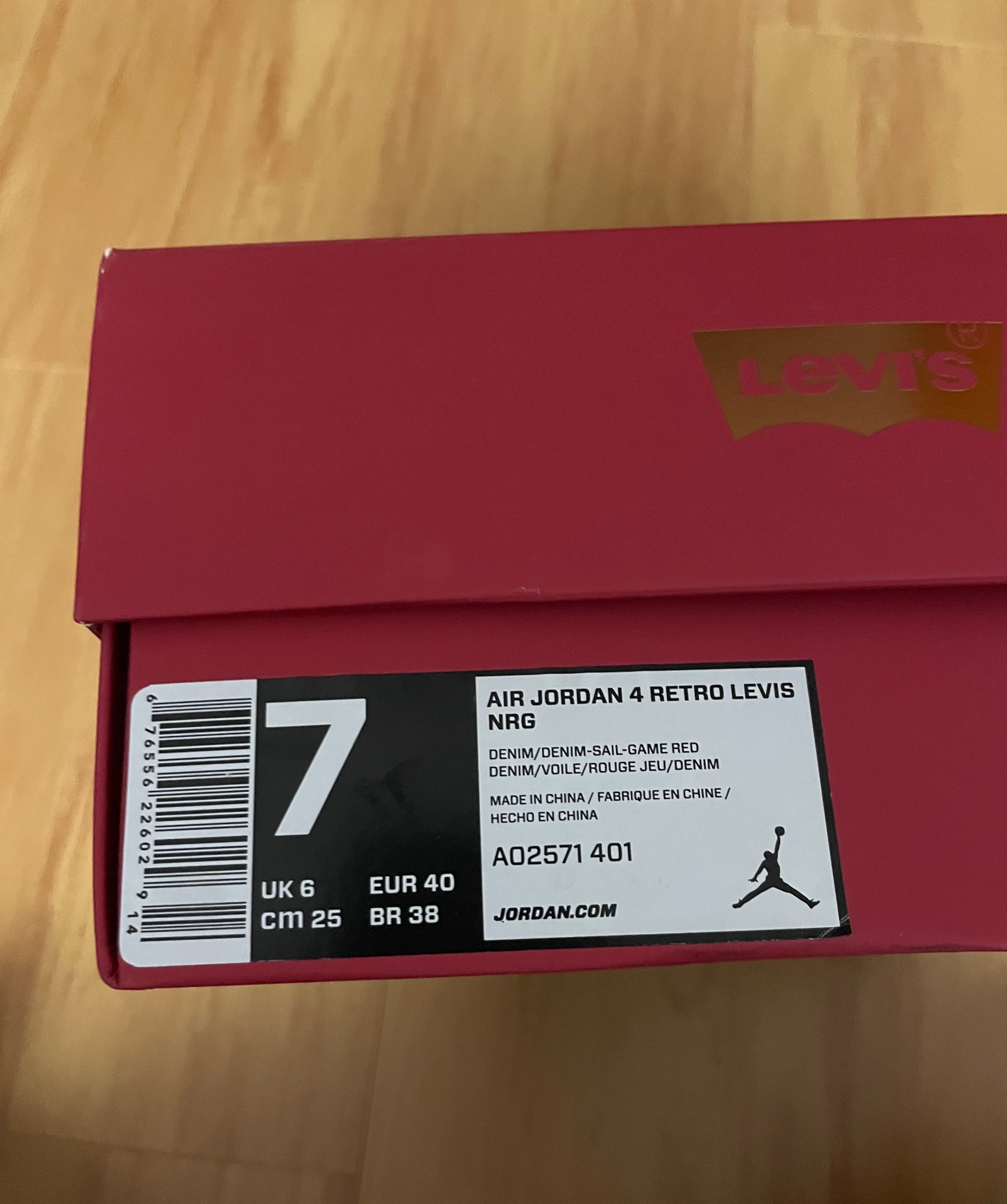 Nike × Levi's Air Jordan 4 "Denim" (LEVIS Tab)