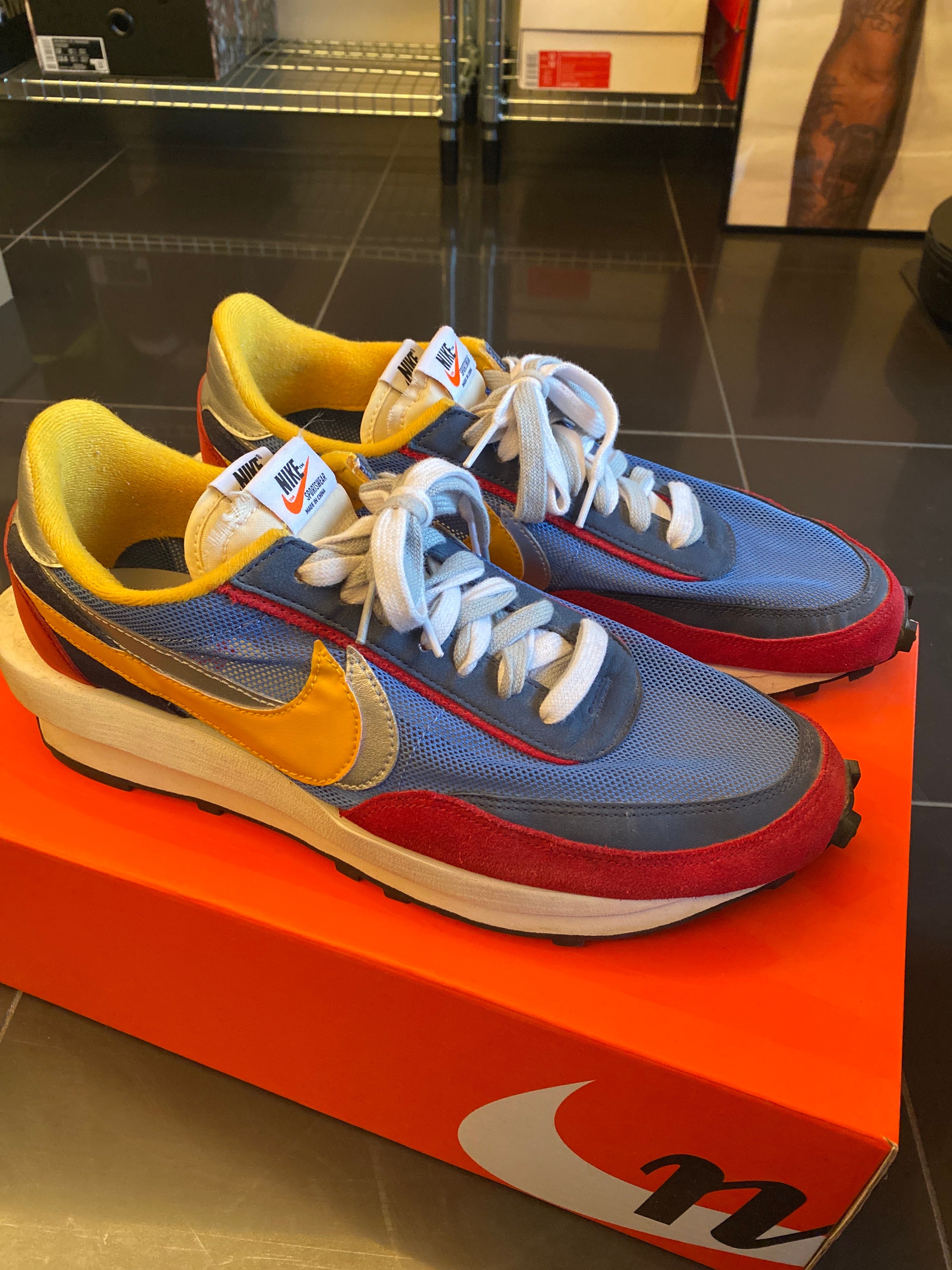 sacai × Nike LDV Waffle "Red/Blue"