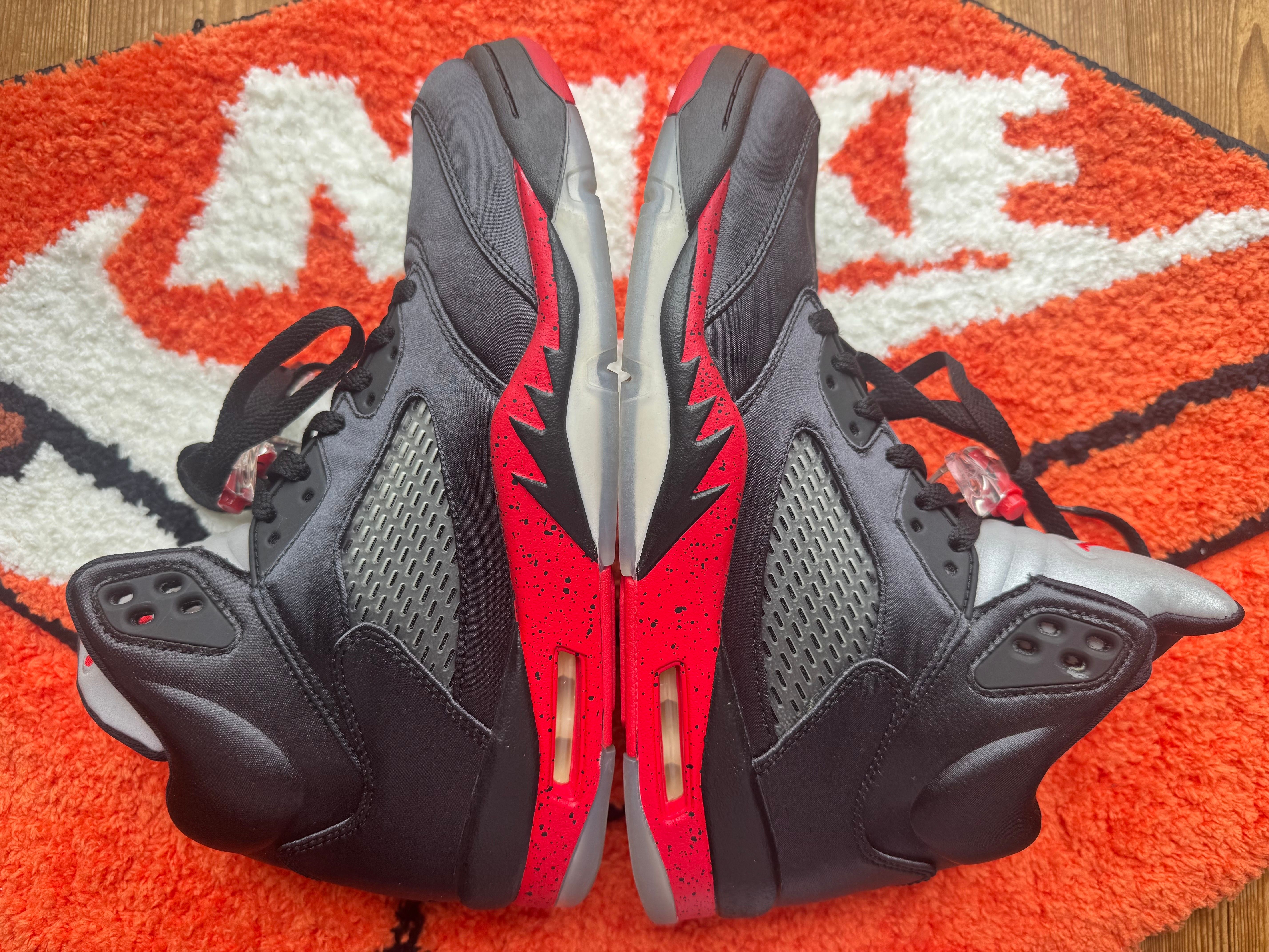 Air Jordan 5 Satin "Bred"