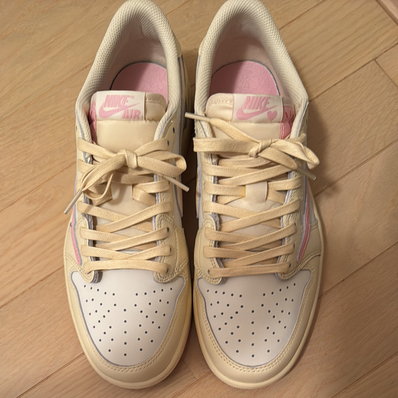 Travis Scott × Nike Air Jordan 1 Retro Low OG "Muslin/Shy Pink"