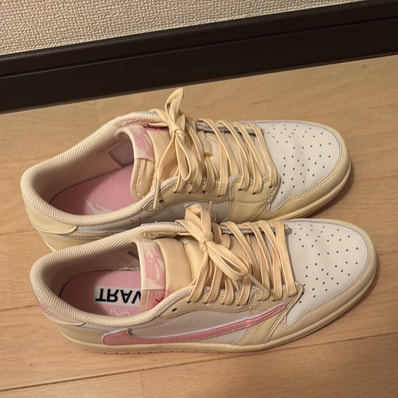 Travis Scott × Nike Air Jordan 1 Retro Low OG "Muslin/Shy Pink"