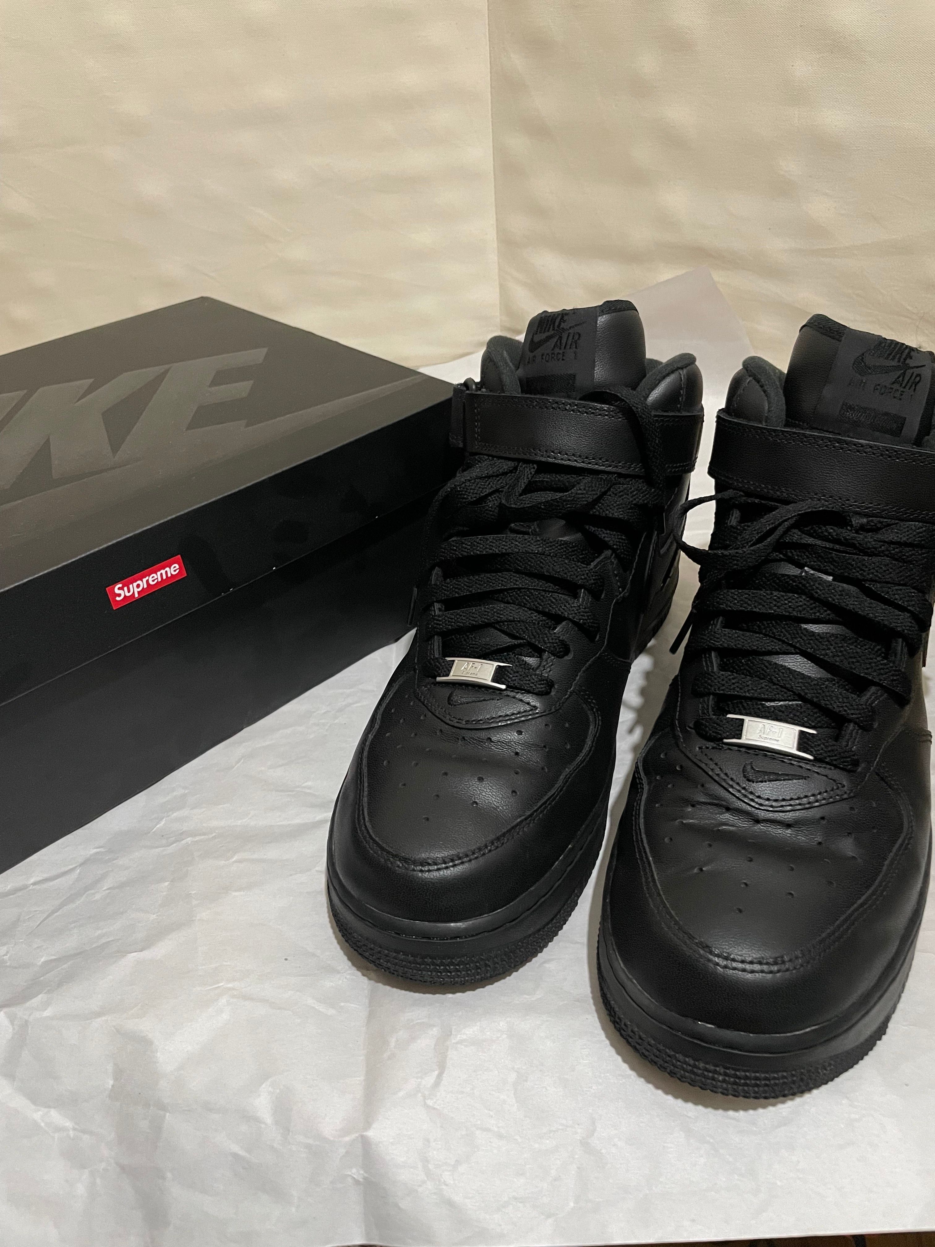 Supreme × Nike Air Force 1 Mid "Black" FW24