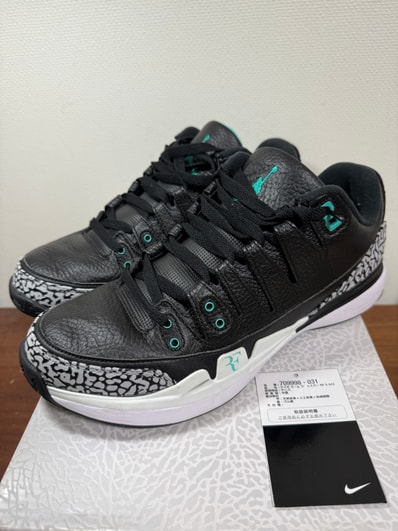 atmos × Nike Zoom Vapor AJ3 "Elephant/Safari"