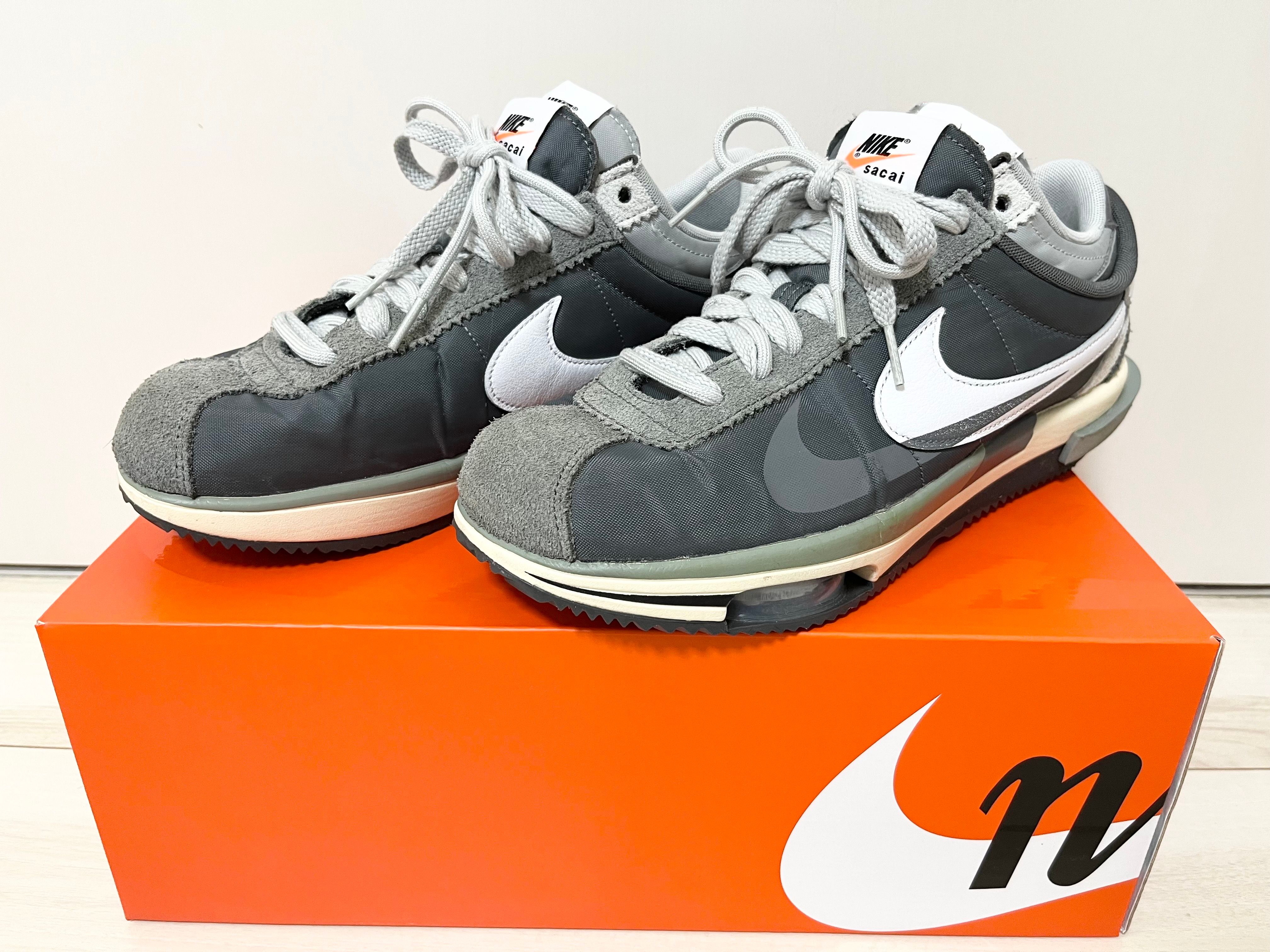 sacai × Nike Zoom Cortez "Iron Grey"