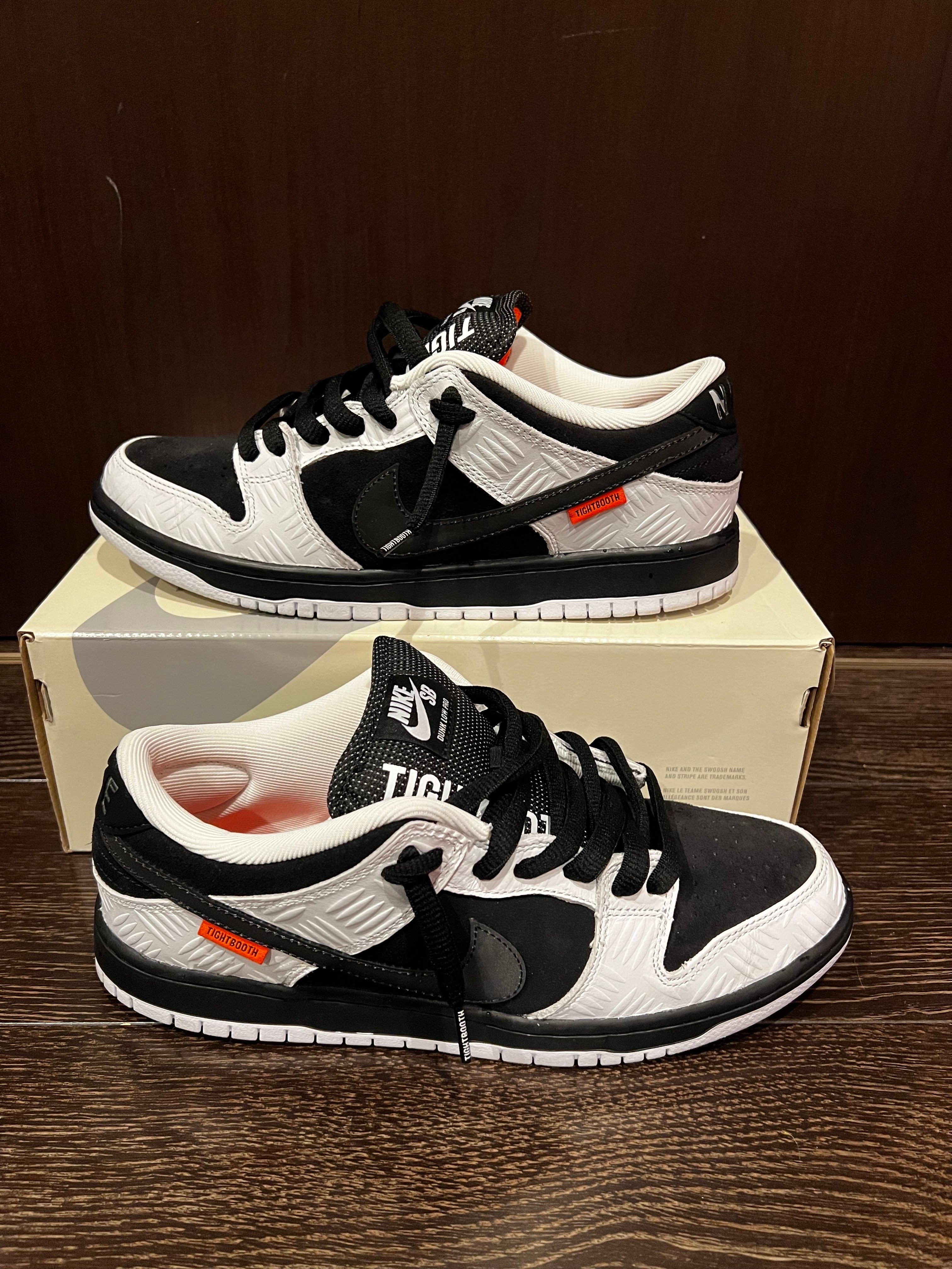 TIGHTBOOTH × Nike SB Dunk Low Pro QS "Black and White"