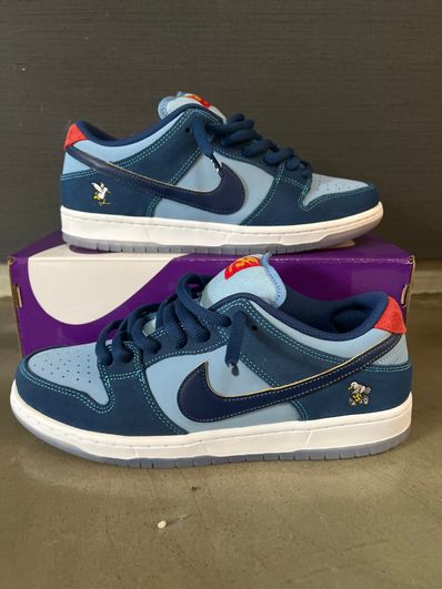 Why So Sad? × Nike SB Dunk Low "Coastal Blue/Speed Yellow-University Red"