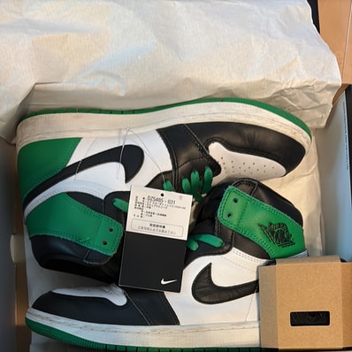 Nike Air Jordan 1 Retro High OG "Celtics/Black and Lucky Green" (2023)