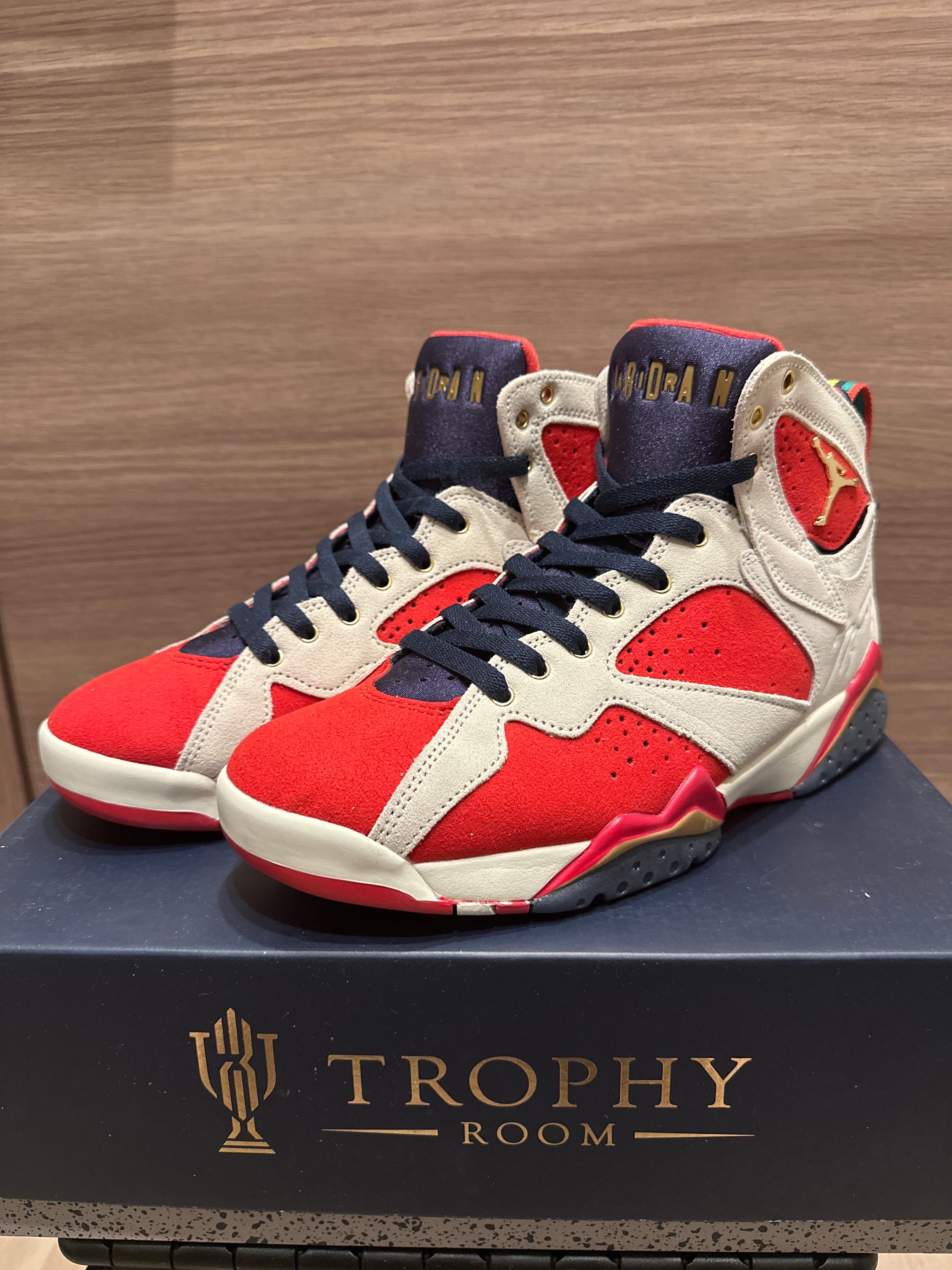 Trophy Room × Nike Air Jordan 7 "True Red and Obsidian"