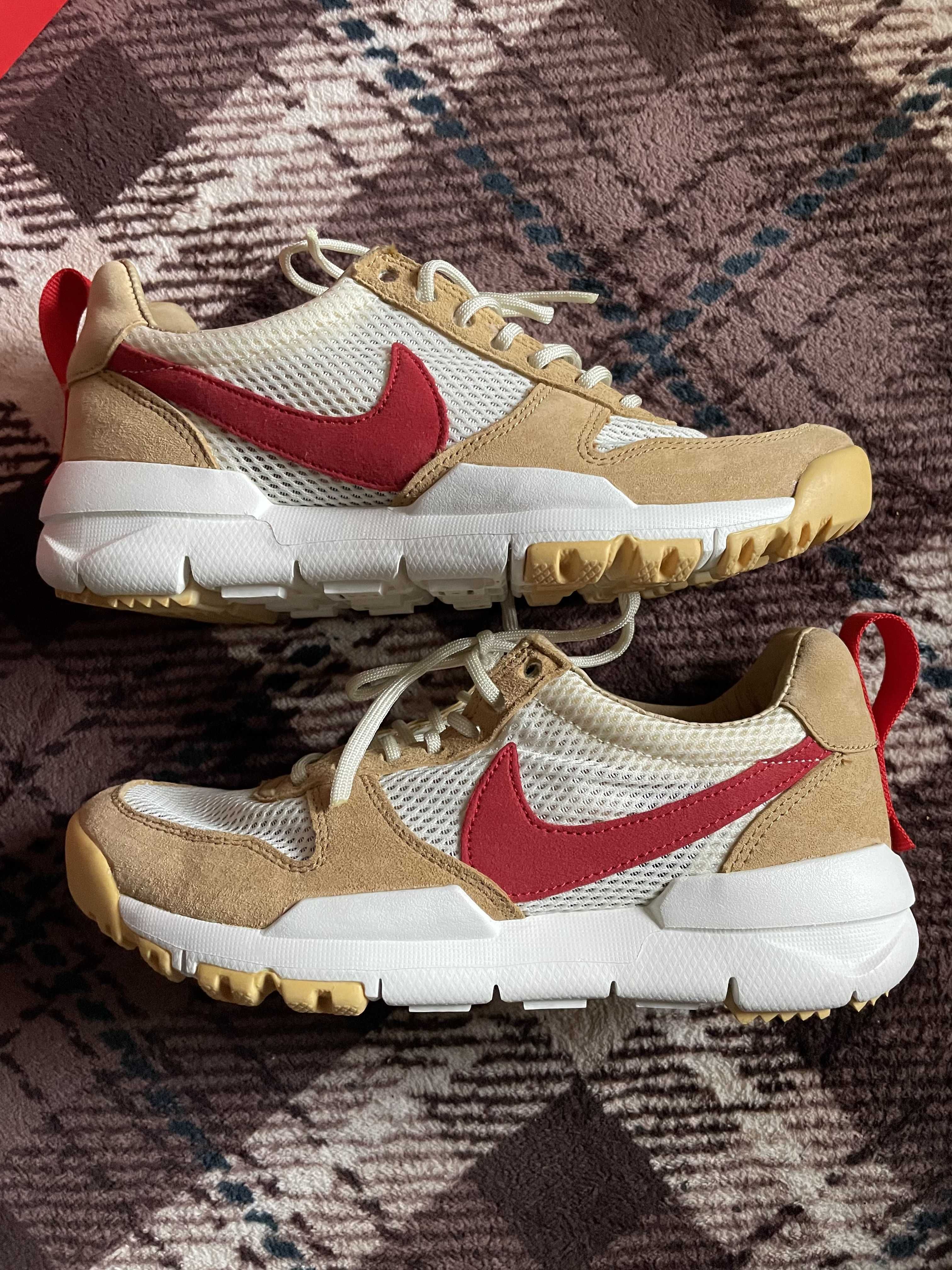 Tom Sachs × Nike Mars Yard 2.0 "Natural/Sport Red-Maple"