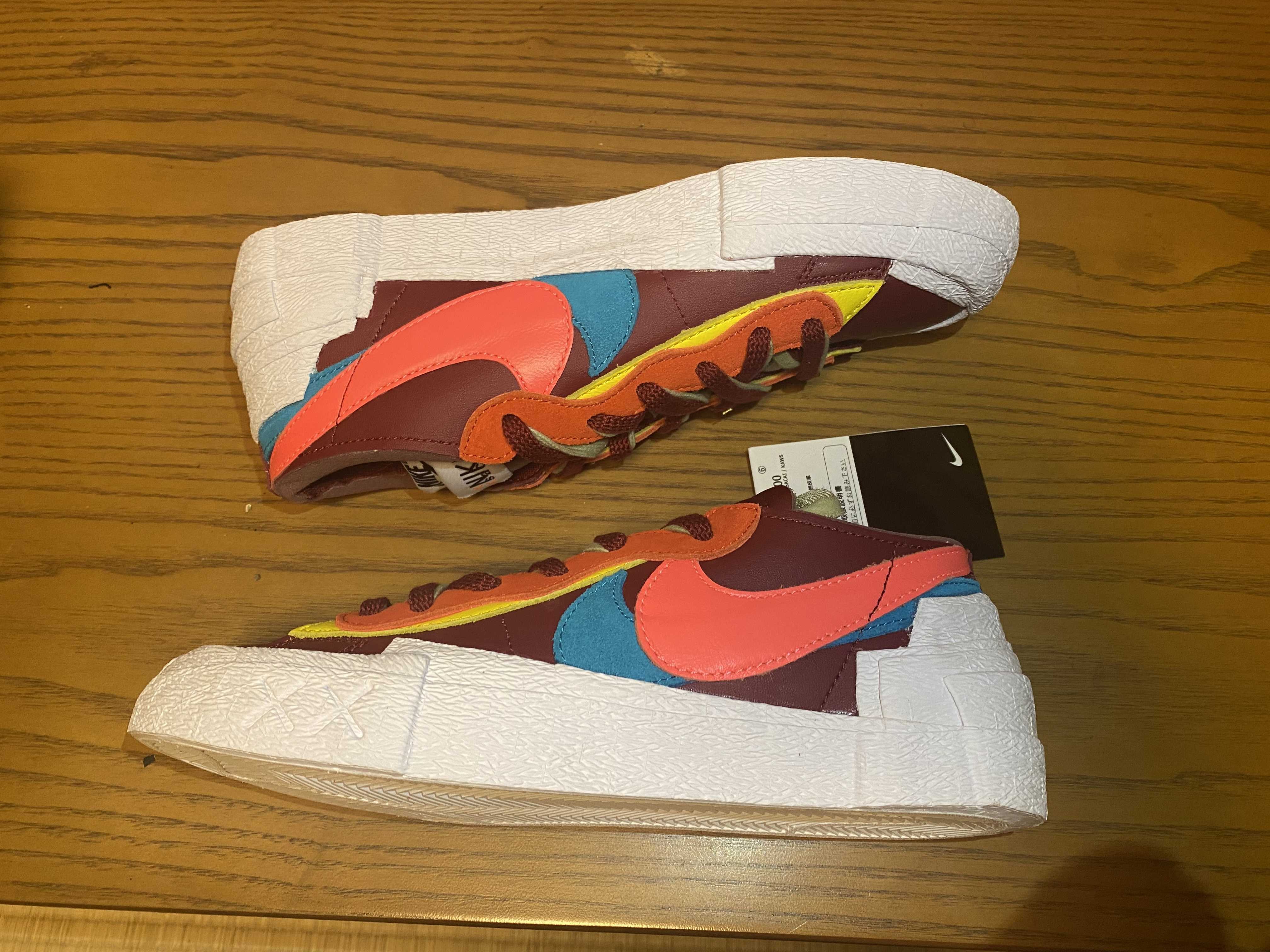 KAWS × sacai × Nike Blazer Low "Team Red"