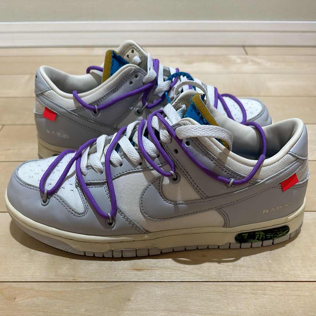 Off-White × Nike Dunk Low "Sail/Neutral Gray"