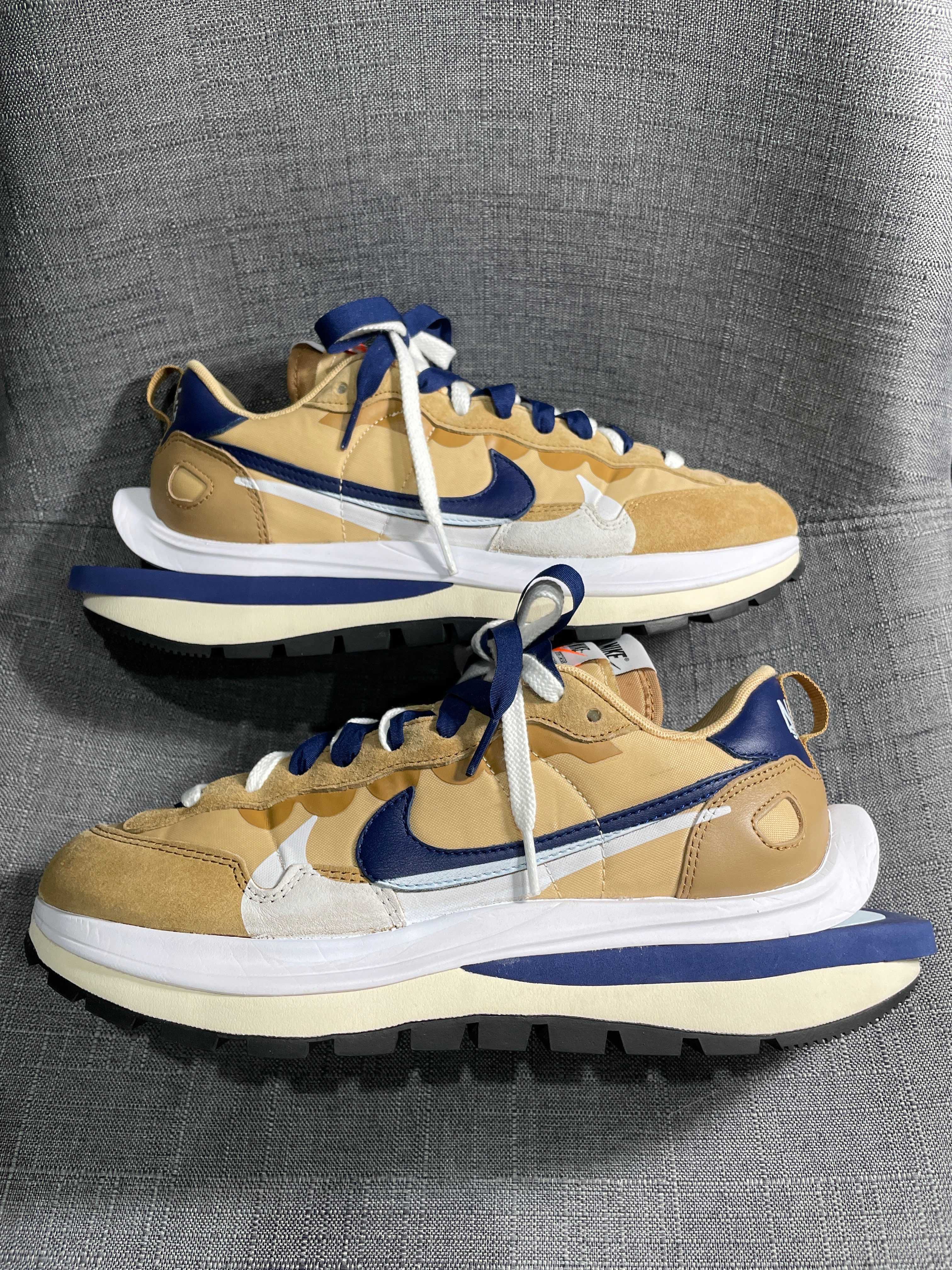 Sacai × Nike Vapor Waffle "Sesame And Blue Void"
