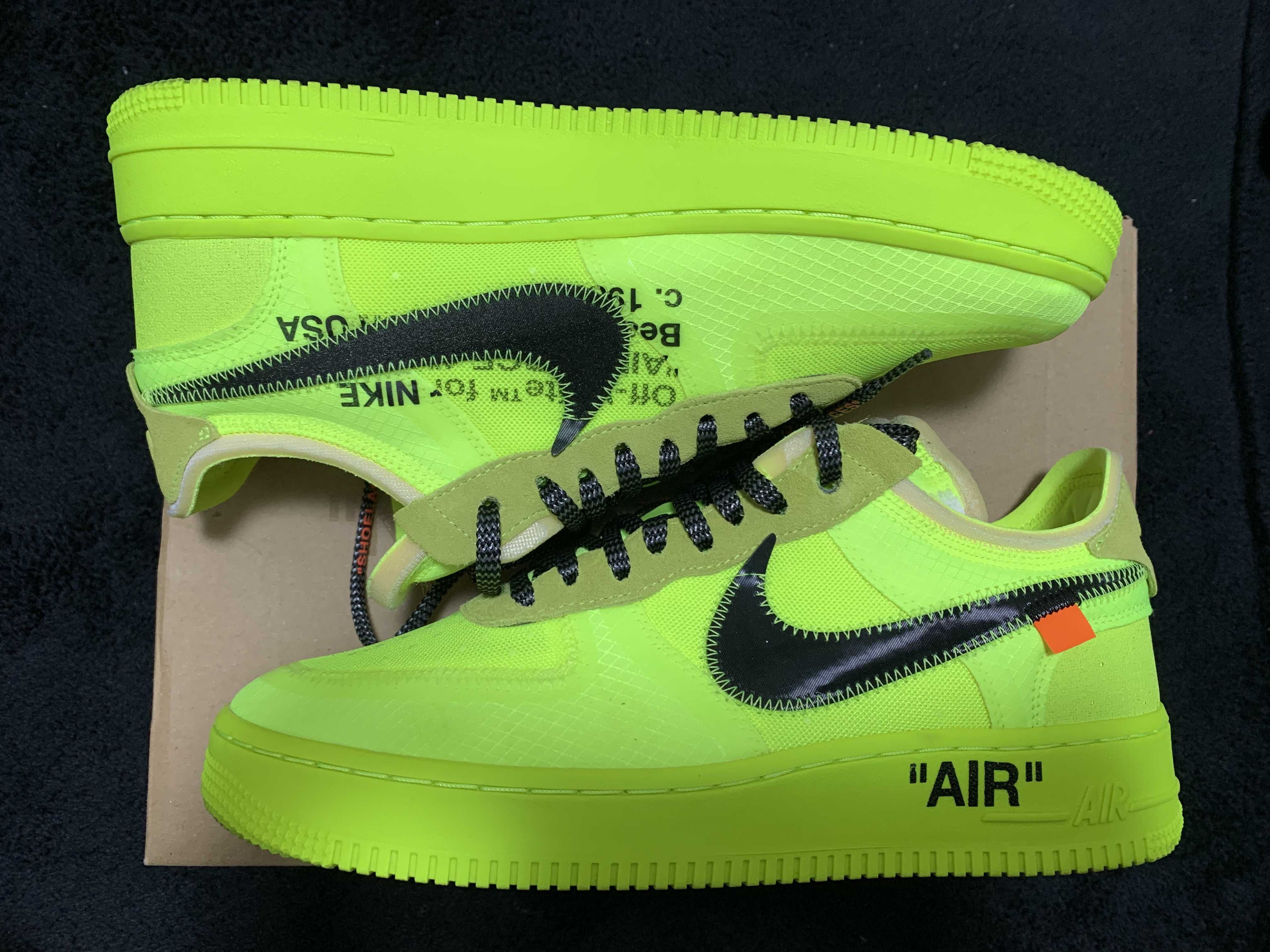 Off-White × Nike Air Force 1 Low "Volt"
