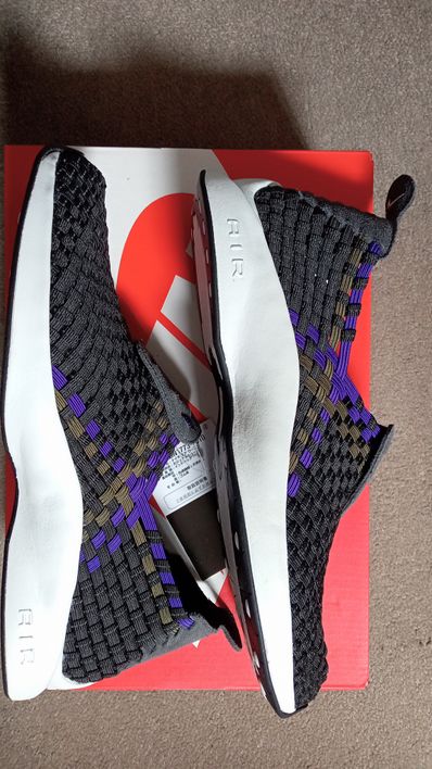 NIKE AIR WOVEN "BLACK/PURPLE"