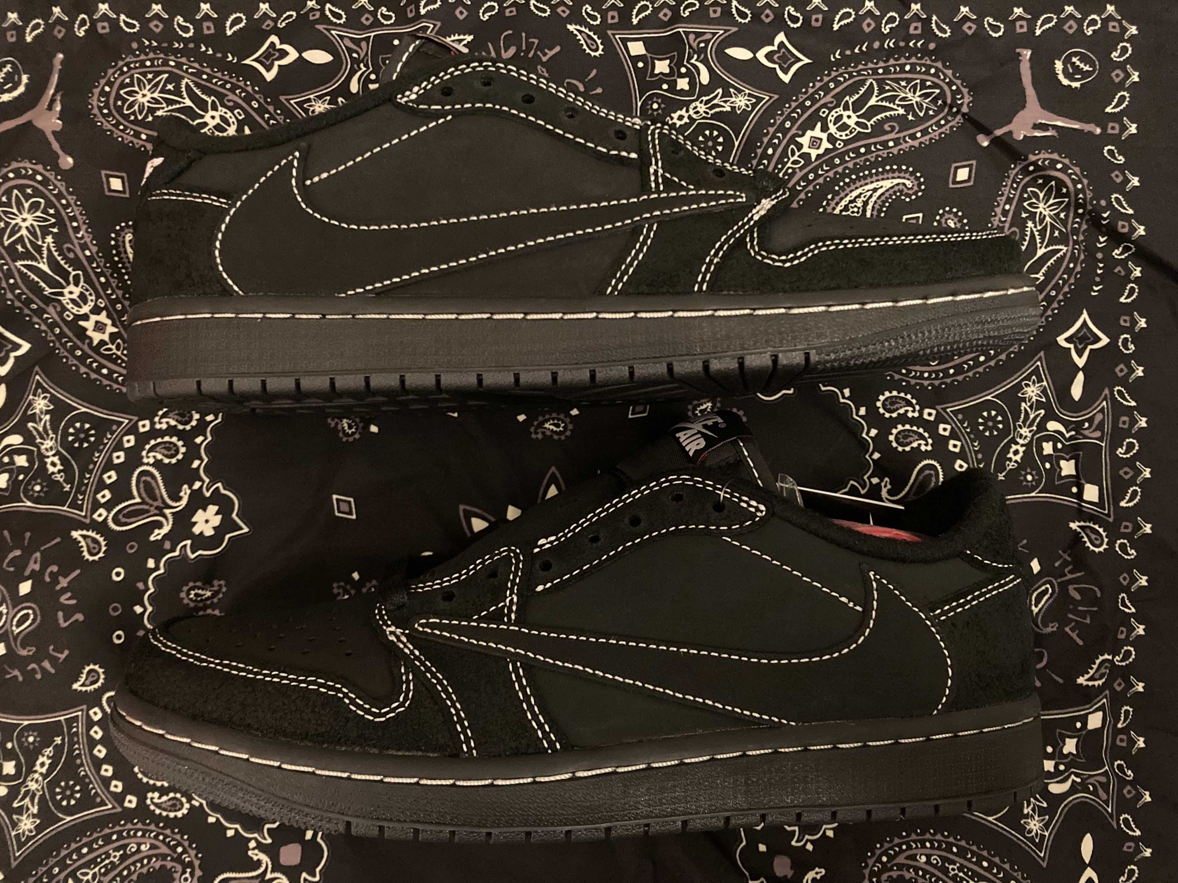 Travis Scott × Nike Air Jordan 1 Low OG SP "Black Phantom"