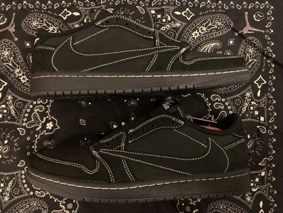 Travis Scott × Nike Air Jordan 1 Low OG SP "Black Phantom"
