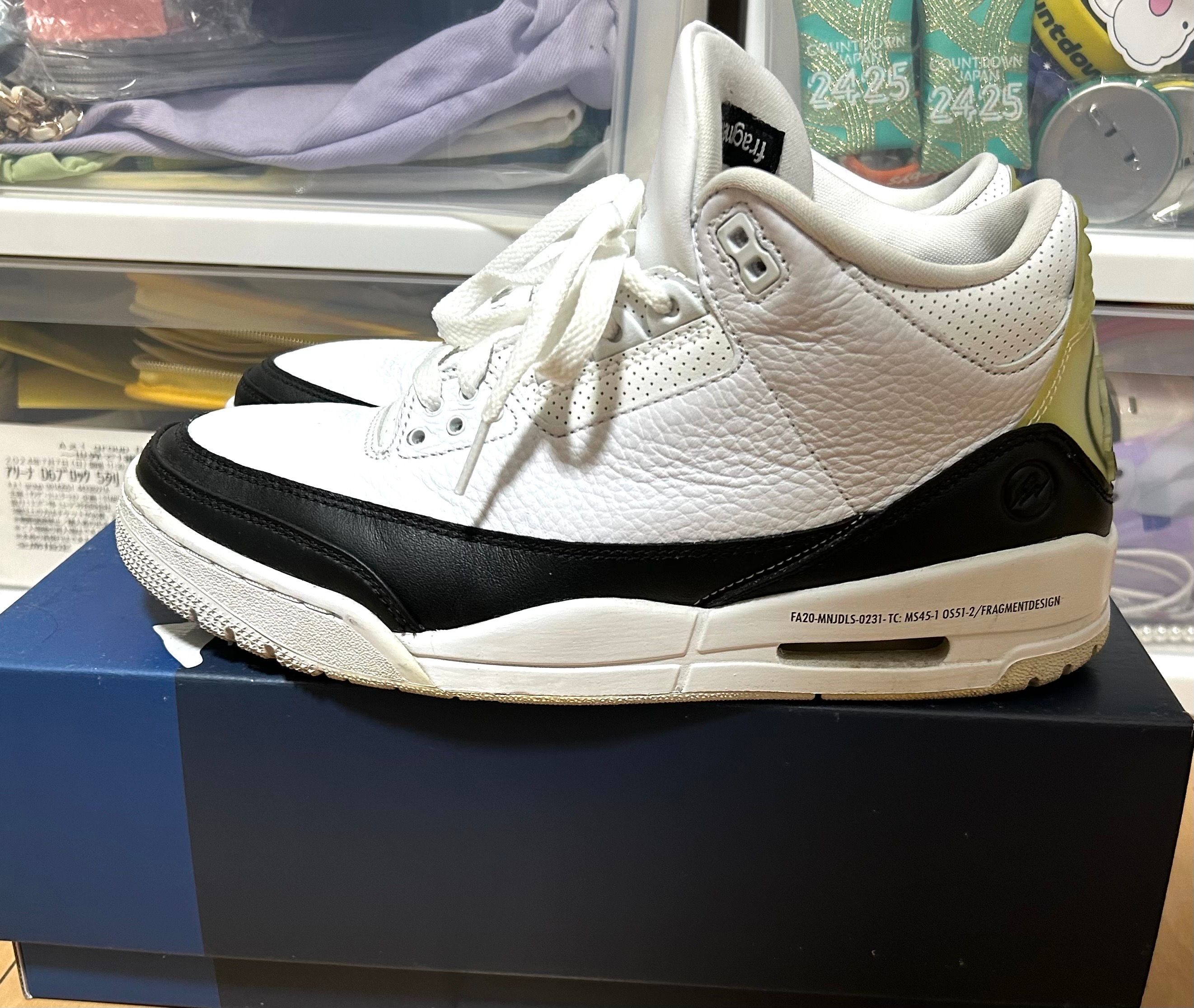 Fragment × Nike Air Jordan 3 "White/Black"