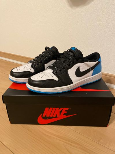 Nike Air Jordan 1 Low OG "Black and Dark Powder Blue/UNC"