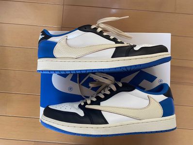 Travis Scott × fragment design × Nike Air Jordan 1 Low OG SP "Military Blue"