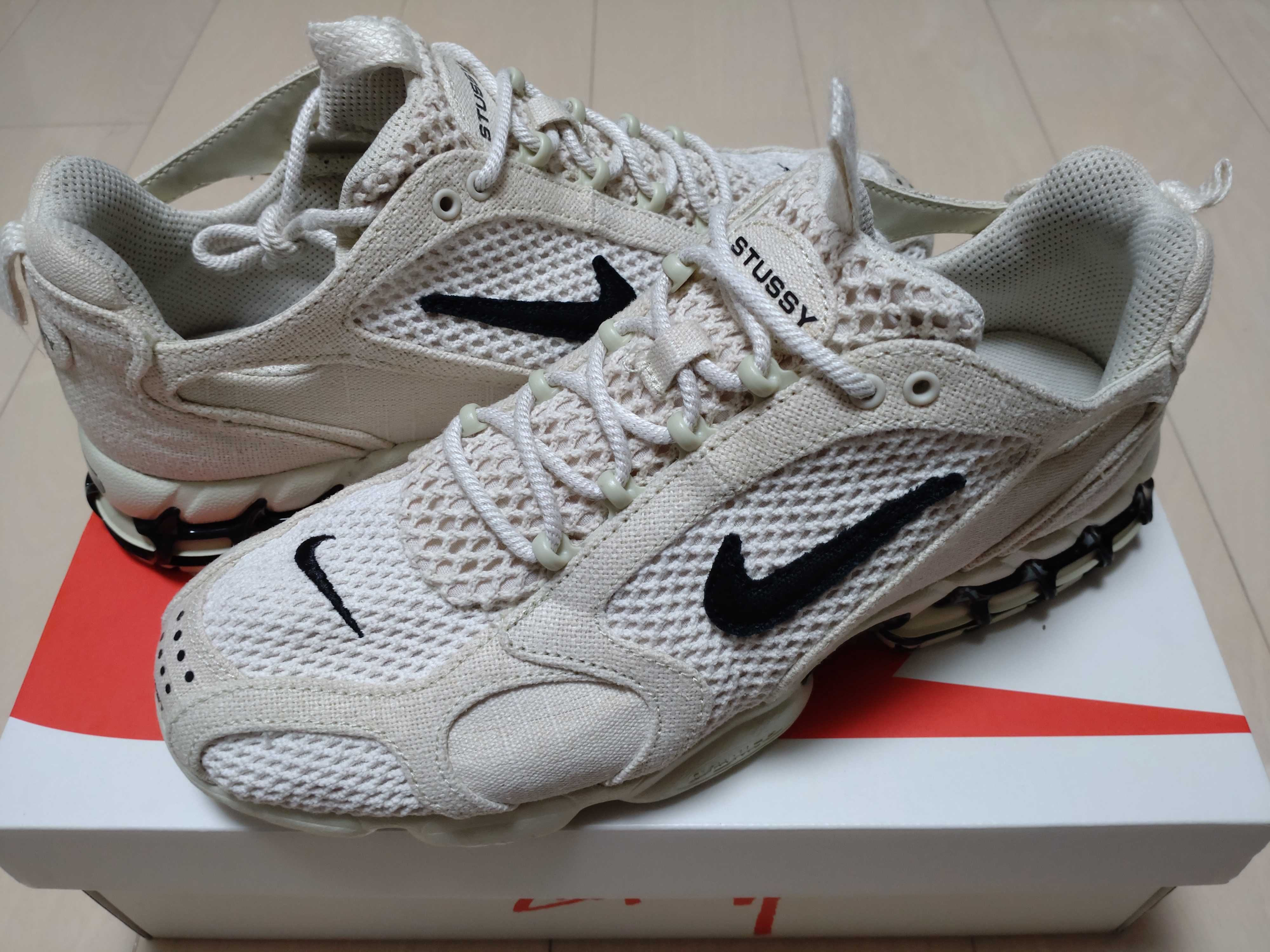 Stussy × Nike Air Zoom Spiridon CG 2 "Fossil/Black"