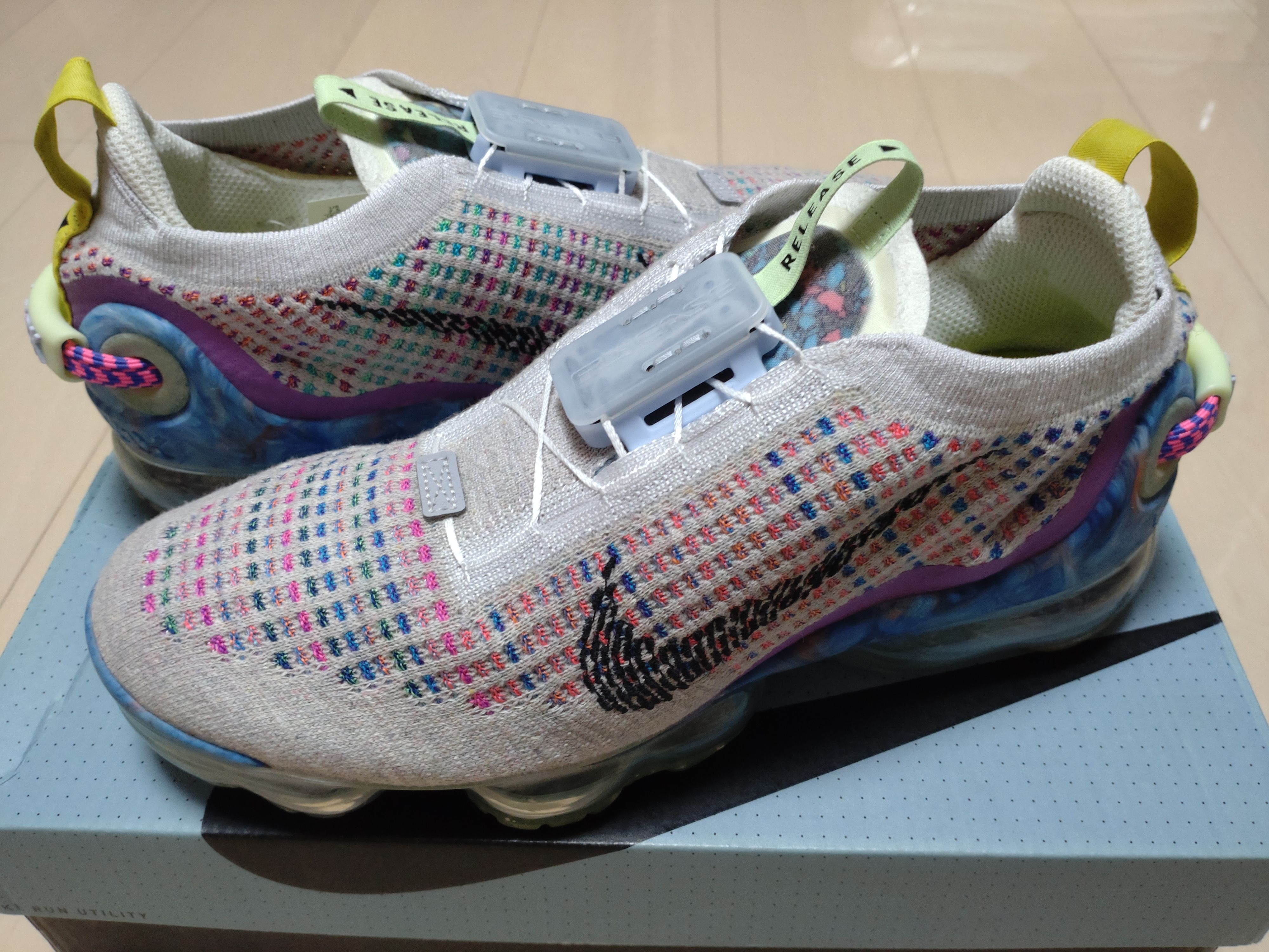 Nike Air Vapormax 2020 Flyknit "Pure Platinum/Multi Color/Black"