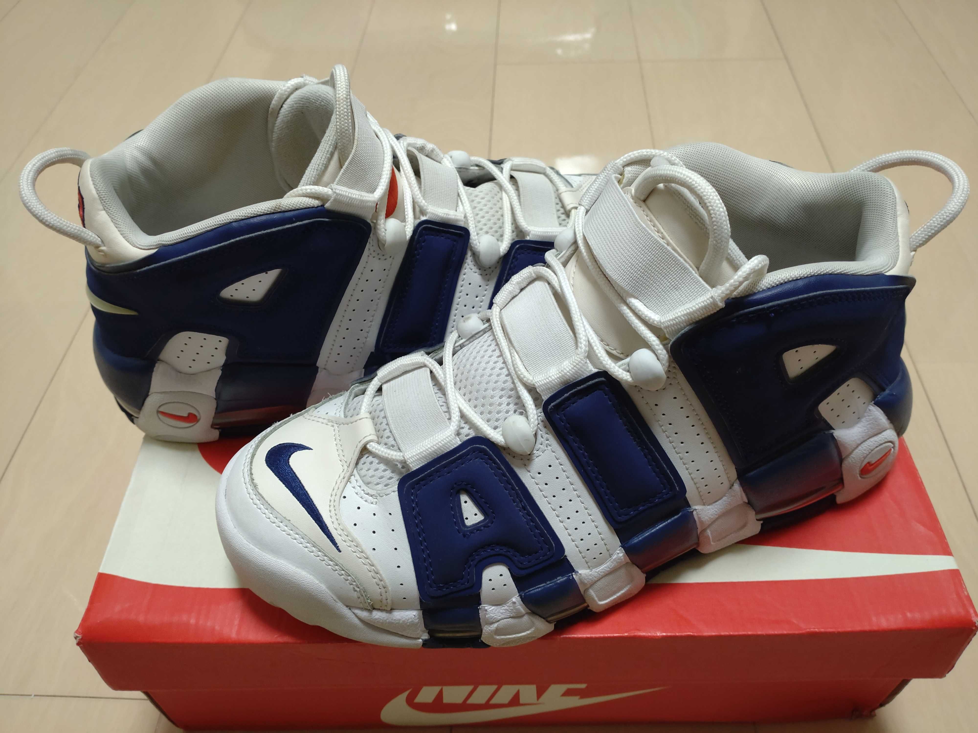 NIKE AIR MORE UPTEMPO 96 "WHITE/DEEP ROYAL BLUE"