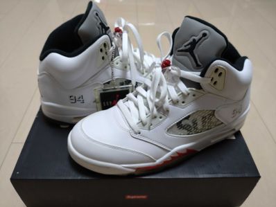 Supreme × Nike Air Jordan 5 Retro "White"