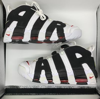 NIKE AIR MORE UPTEMPO "WHITE/BLACK/UNIVERSITY RED"(2020)