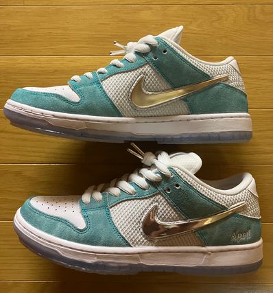 APRIL SKATEBOARDS × Nike SB Dunk Low Pro QS "White and Multi-Color"