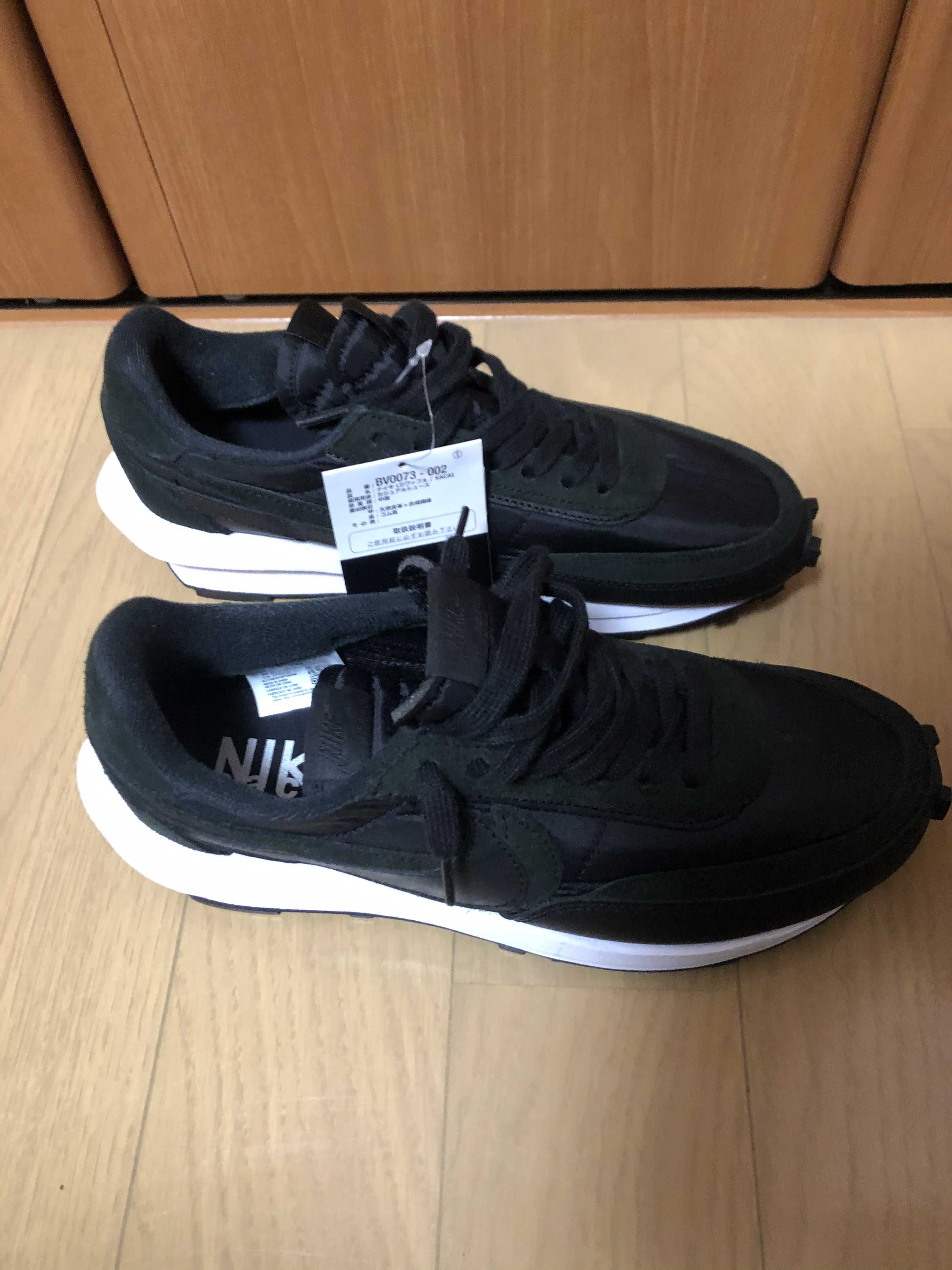 sacai × Nike LDV Waffle "Triple Black"