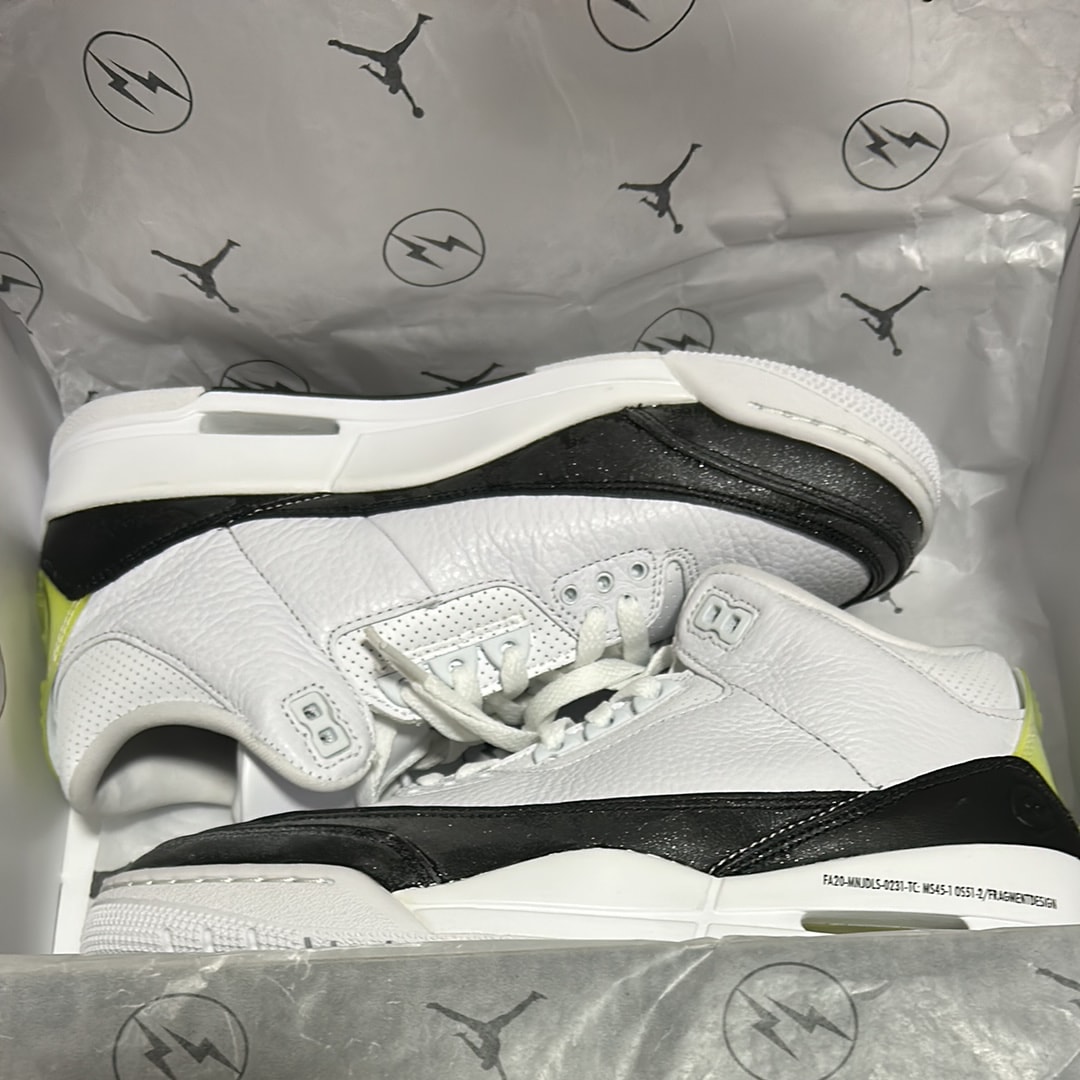 Fragment × Nike Air Jordan 3 "White/Black"