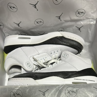 Fragment × Nike Air Jordan 3 "White/Black"
