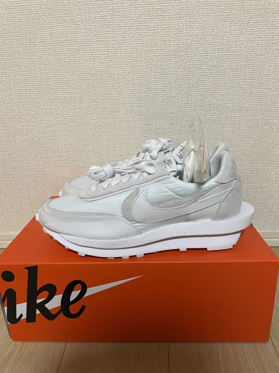 sacai × Nike LDV Waffle "Triple White"