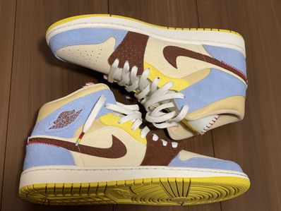 MAISON CHATEAU ROUGE × NIKE AIR JORDAN 1 MID SE "WHITE/LIGHT BLUE"