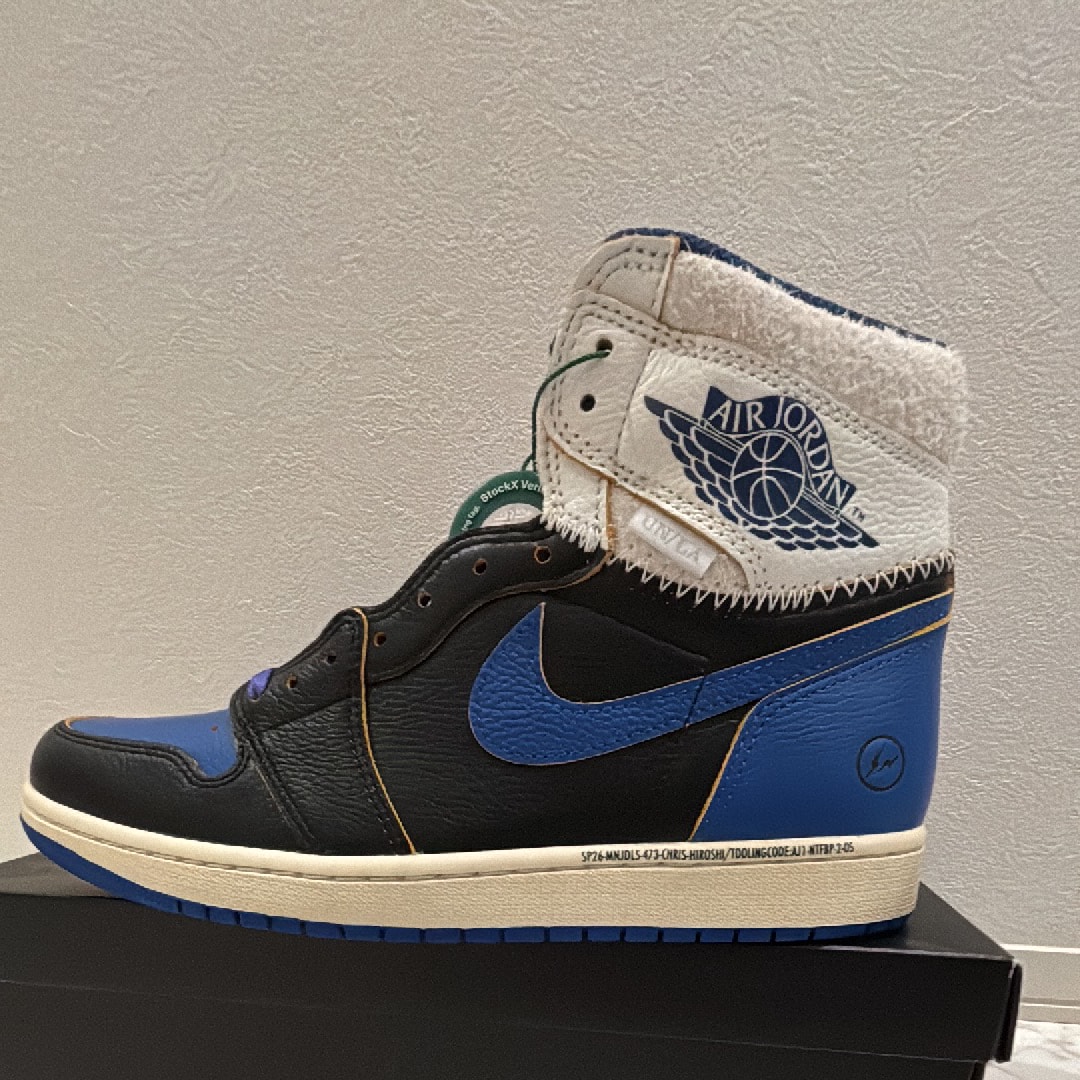 fragment design × UNION × Nike Air Jordan 1 High OG "Sport Royal"
