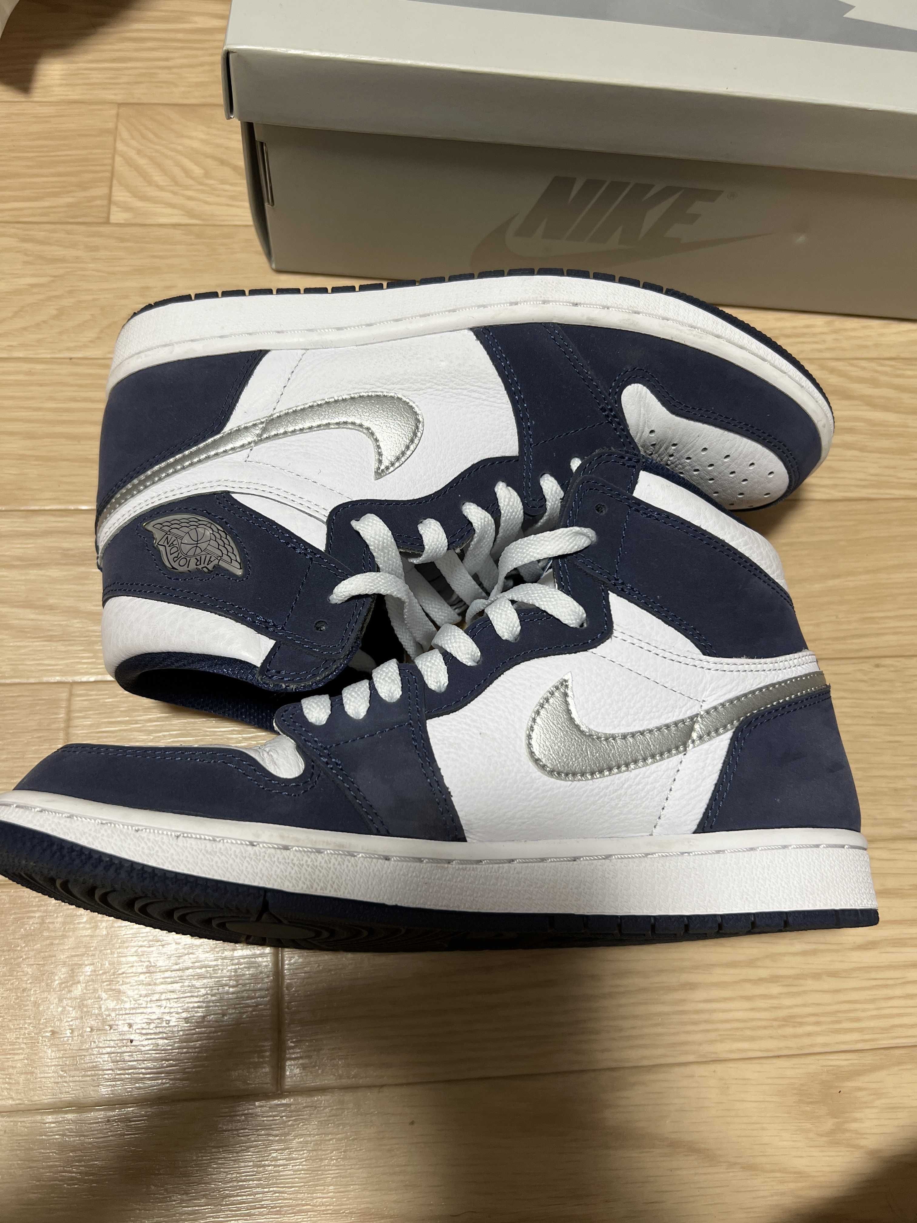 Nike Air Jordan 1 High OG CO.JP "White/Midnight Navy" (2020) (Standard Box)