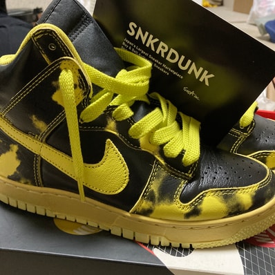Nike Dunk High 1985 SP "Yellow Acid Wash"