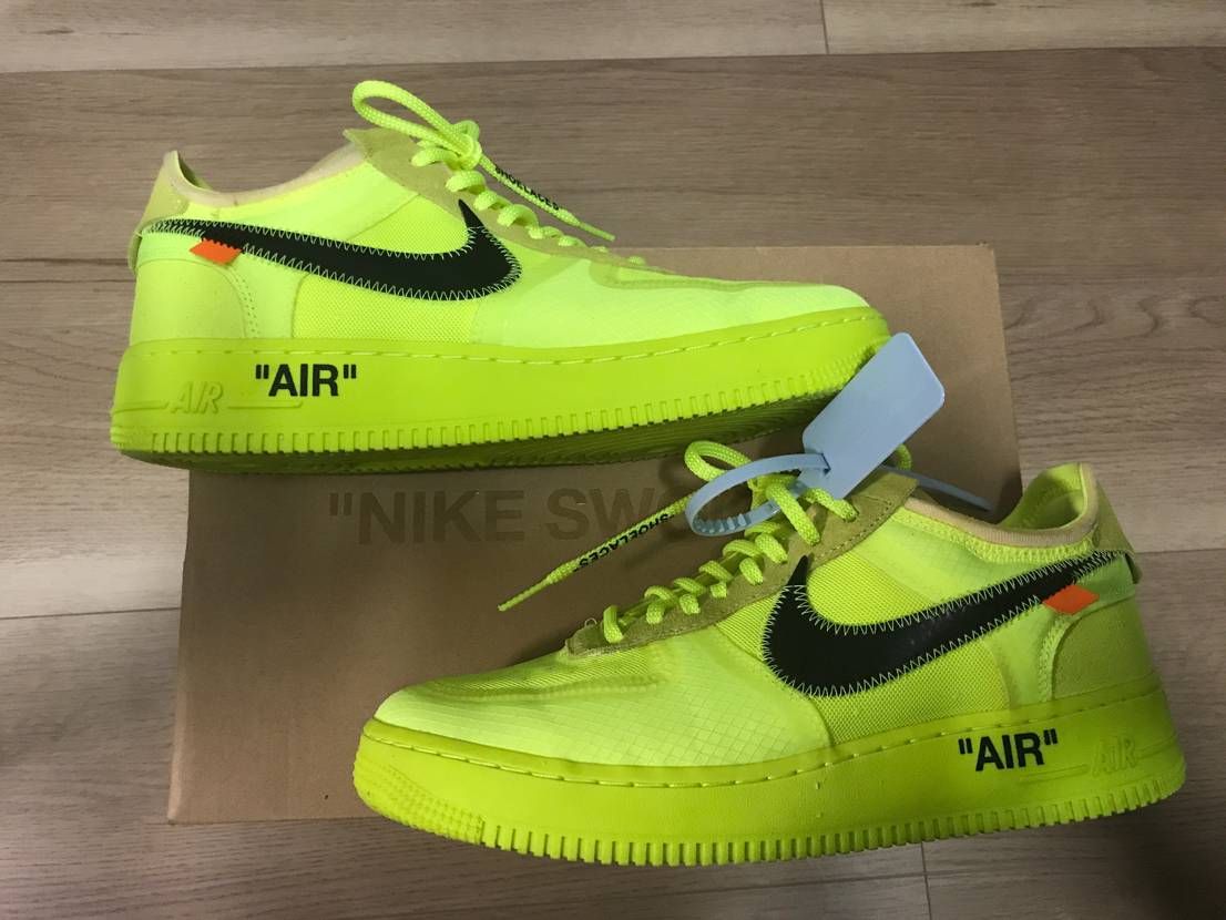 Off-White × Nike Air Force 1 Low "Volt"