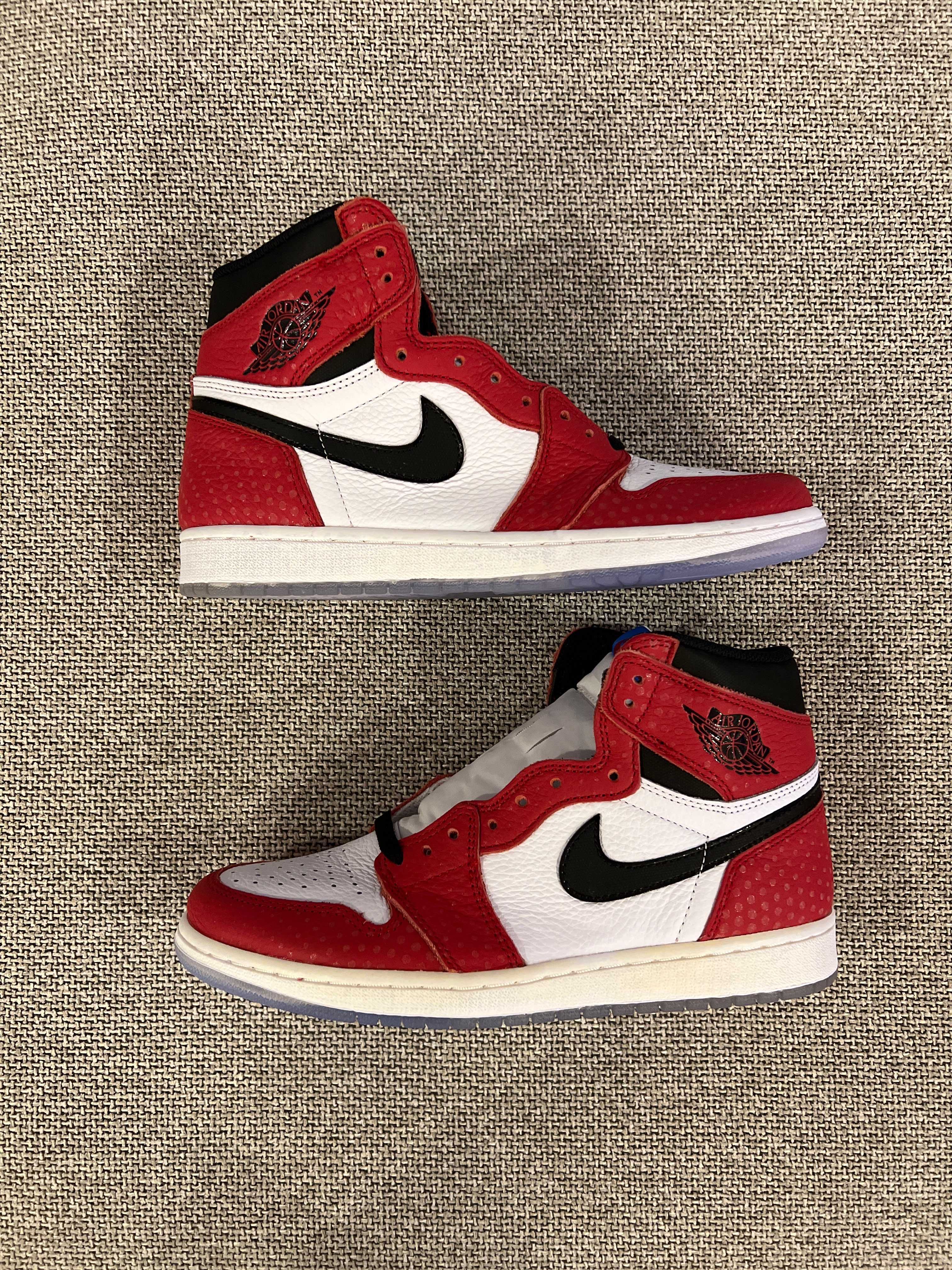 Spiderman × Nike Air Jordan 1 Origin Story "Gym Red/White/Photo Blue/Black"