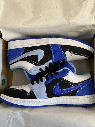 NIKE AIR JORDAN 1 LOW "WHITE/BLACK/BLUE"