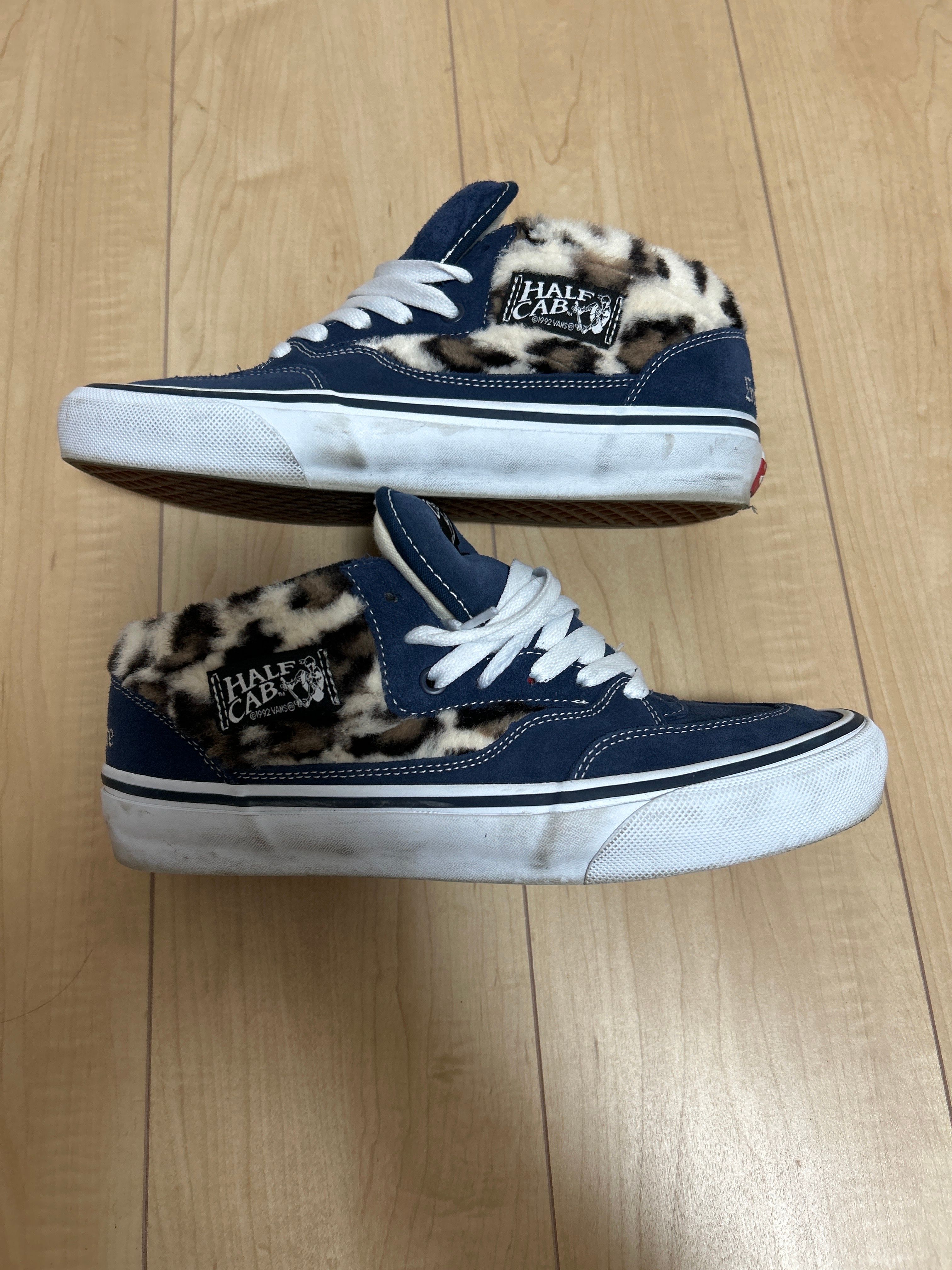 Supreme × Vans Leopard Half Cab "Navy"