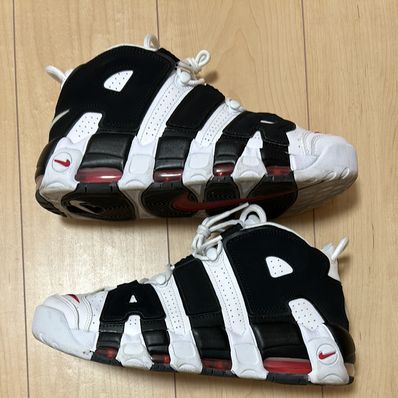NIKE AIR MORE UPTEMPO "WHITE/BLACK/UNIVERSITY RED"(2020)