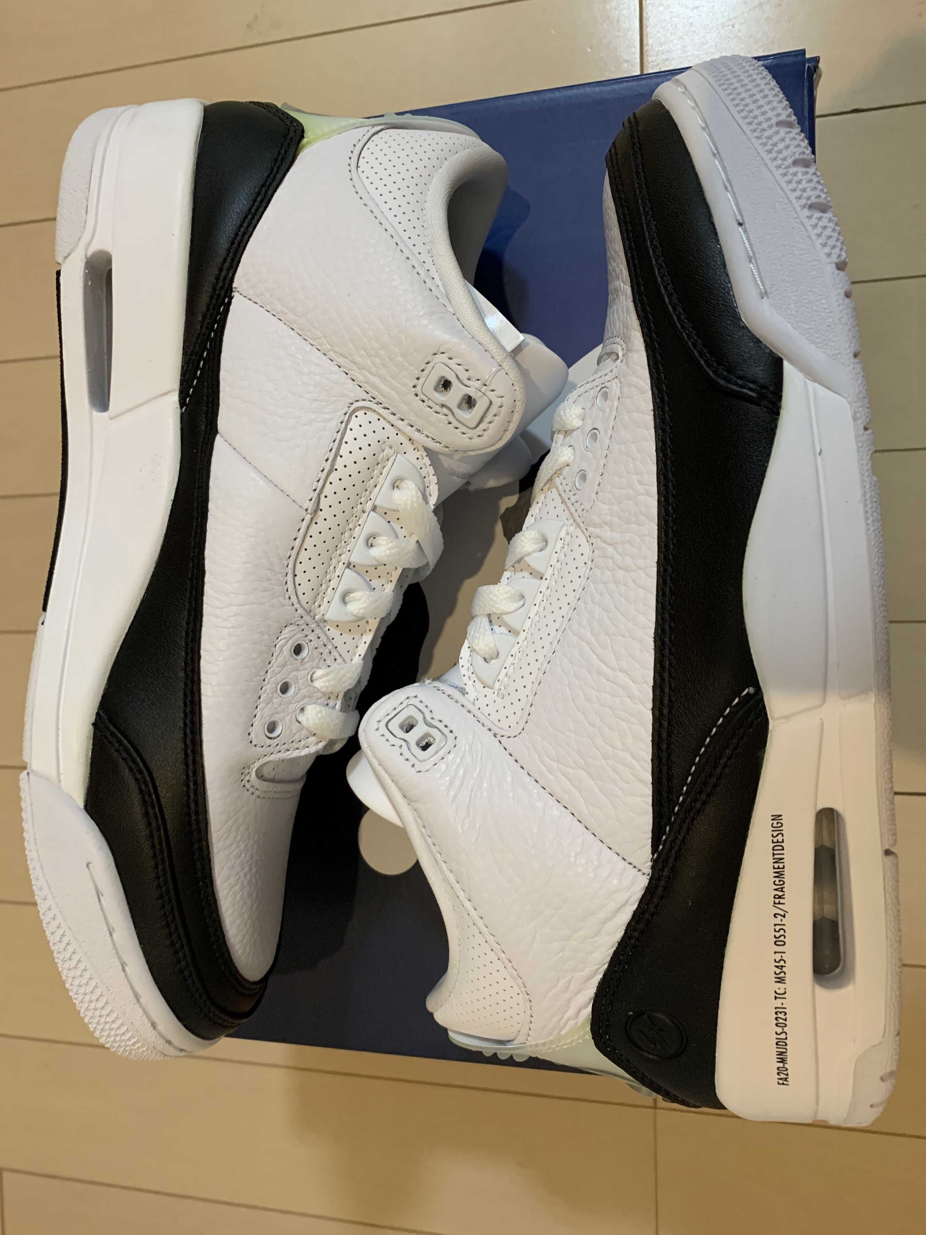 Fragment × Nike Air Jordan 3 "White/Black"
